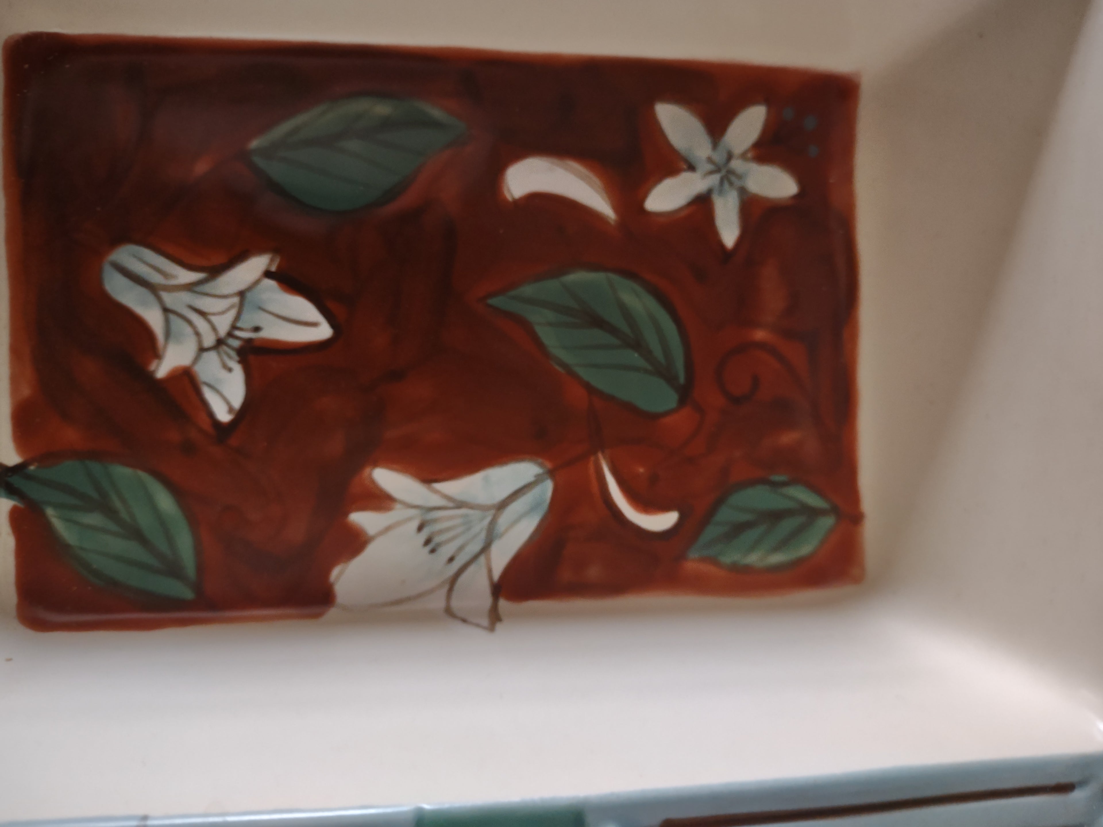 Vintage Pfaltzgraff Mission Flower 3 Divided Rectangular Serving Dish (Lot 5291)