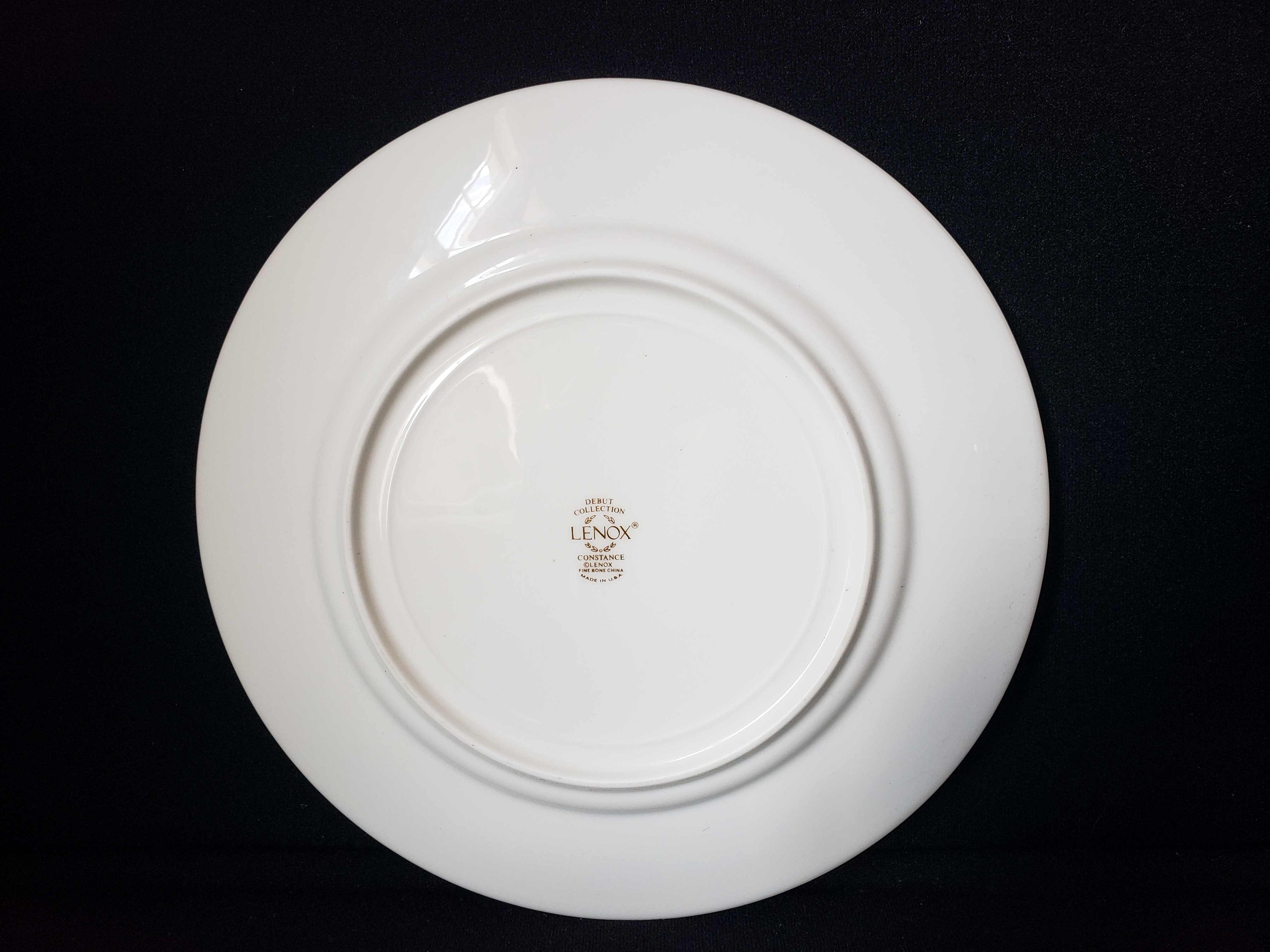 Vintage Lenox Debut Collection Constance Fine Bone Dessert Plate 8" (lot 1913)