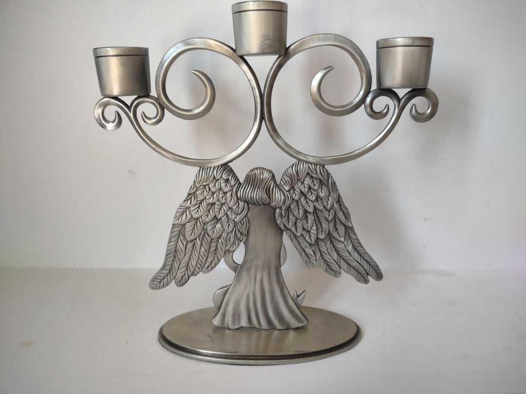 Home for the Holidays Christmas Candelabra Angel Candleholder (lot 2952c)