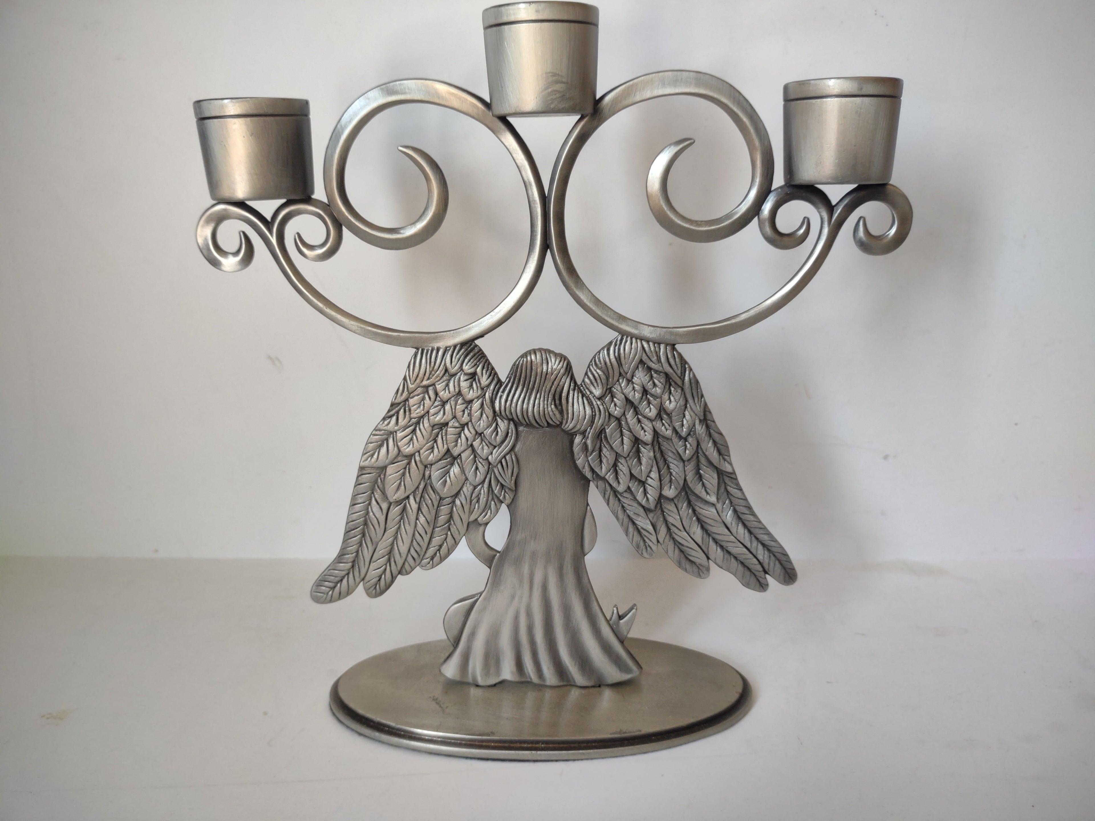 Home for the Holidays Christmas Candelabra Angel Candleholder (lot 2952c)