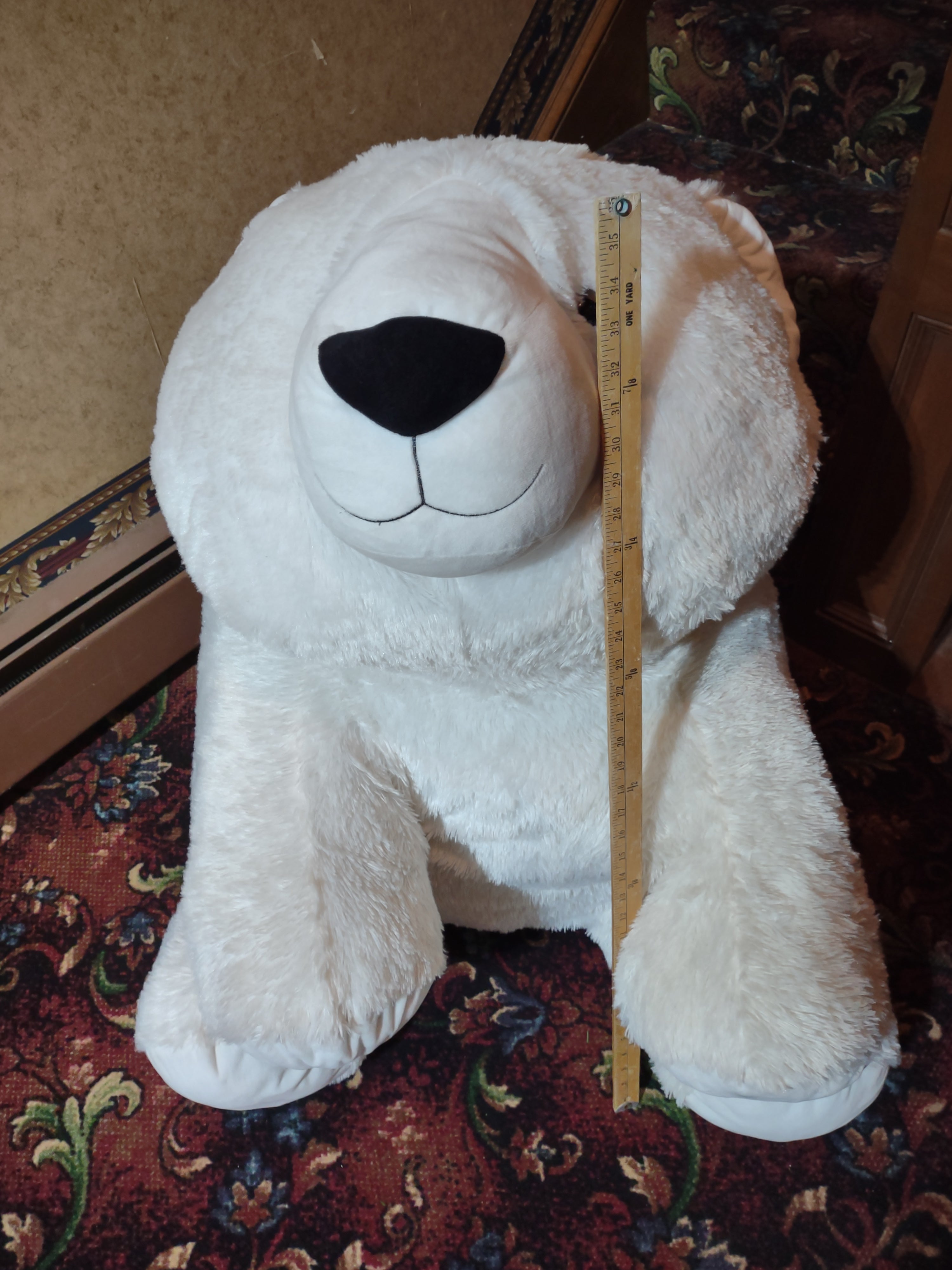 Large 3 Ft Plush Polar Bear (lot 3402)