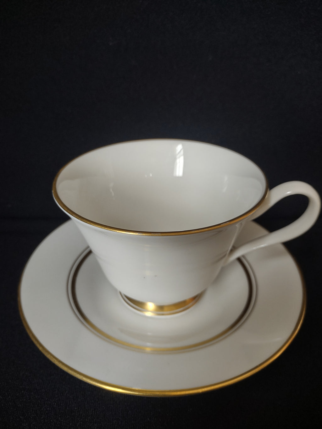 Vintage Lenox Oxford Andover Bone China Tea Cup with Saucer (lot 1878)