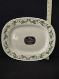 Vintage Hutzler Holly Berry 14" Serving Platters Set Of 2 (Lot 3703)