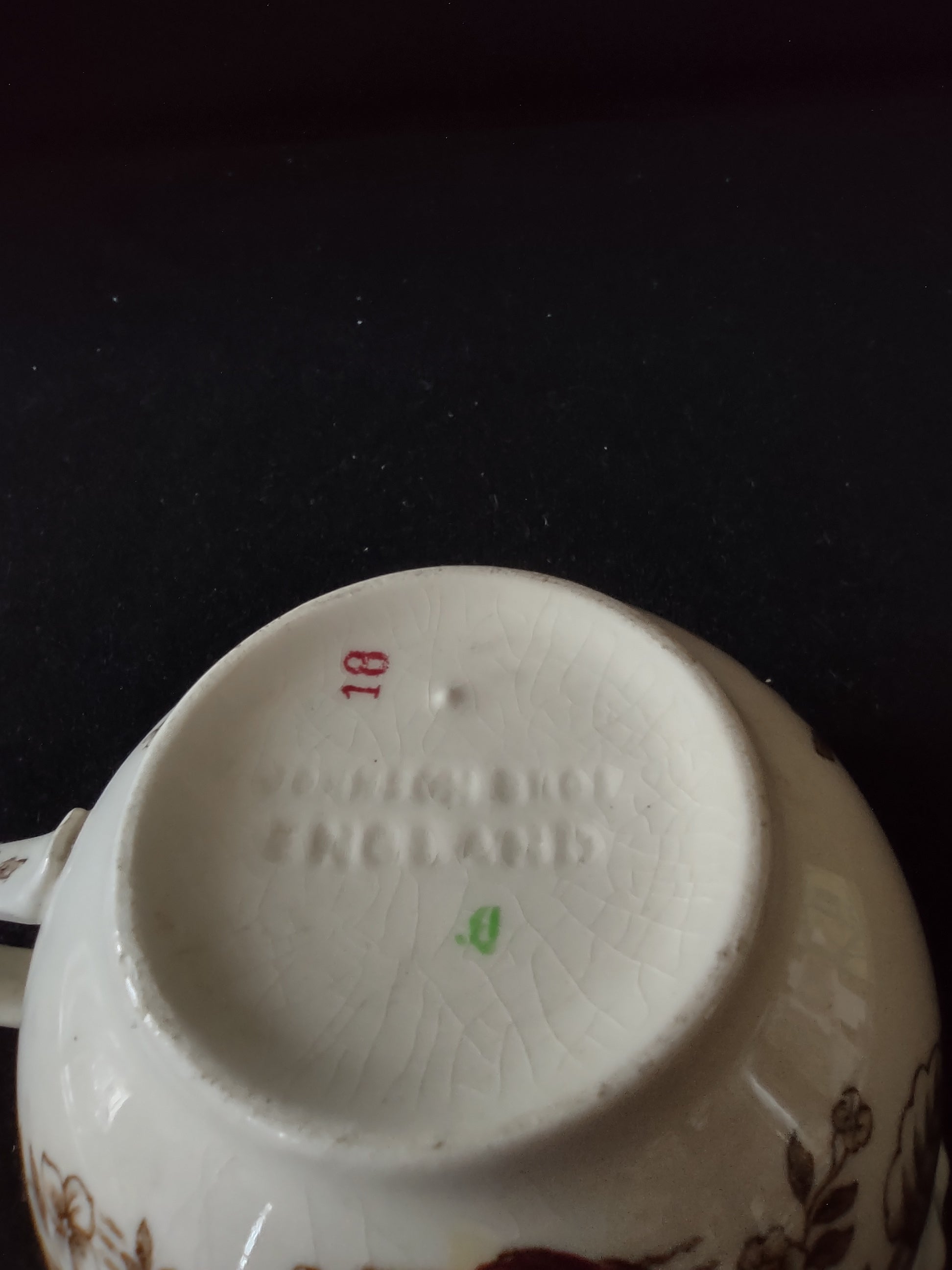 Vintage Johnson Brothers Teacup Pomona Windsor Ware Fruit Flower (Lot 5556)