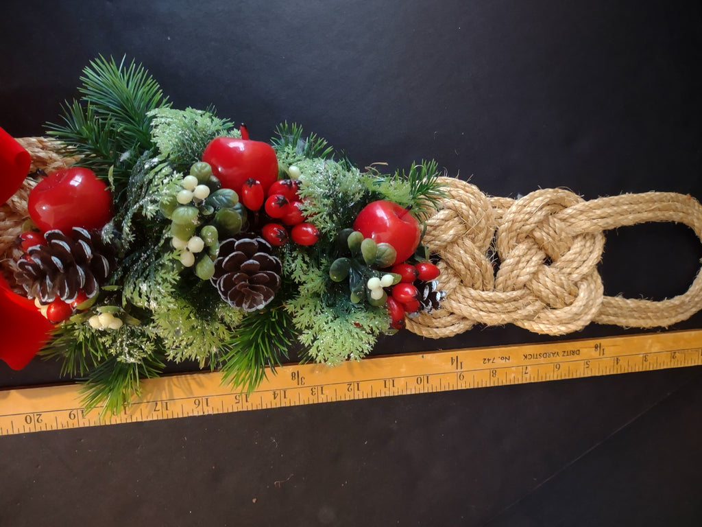 Christmas Holidays Wall Front Door Decor Pine Cone (lot 1238)