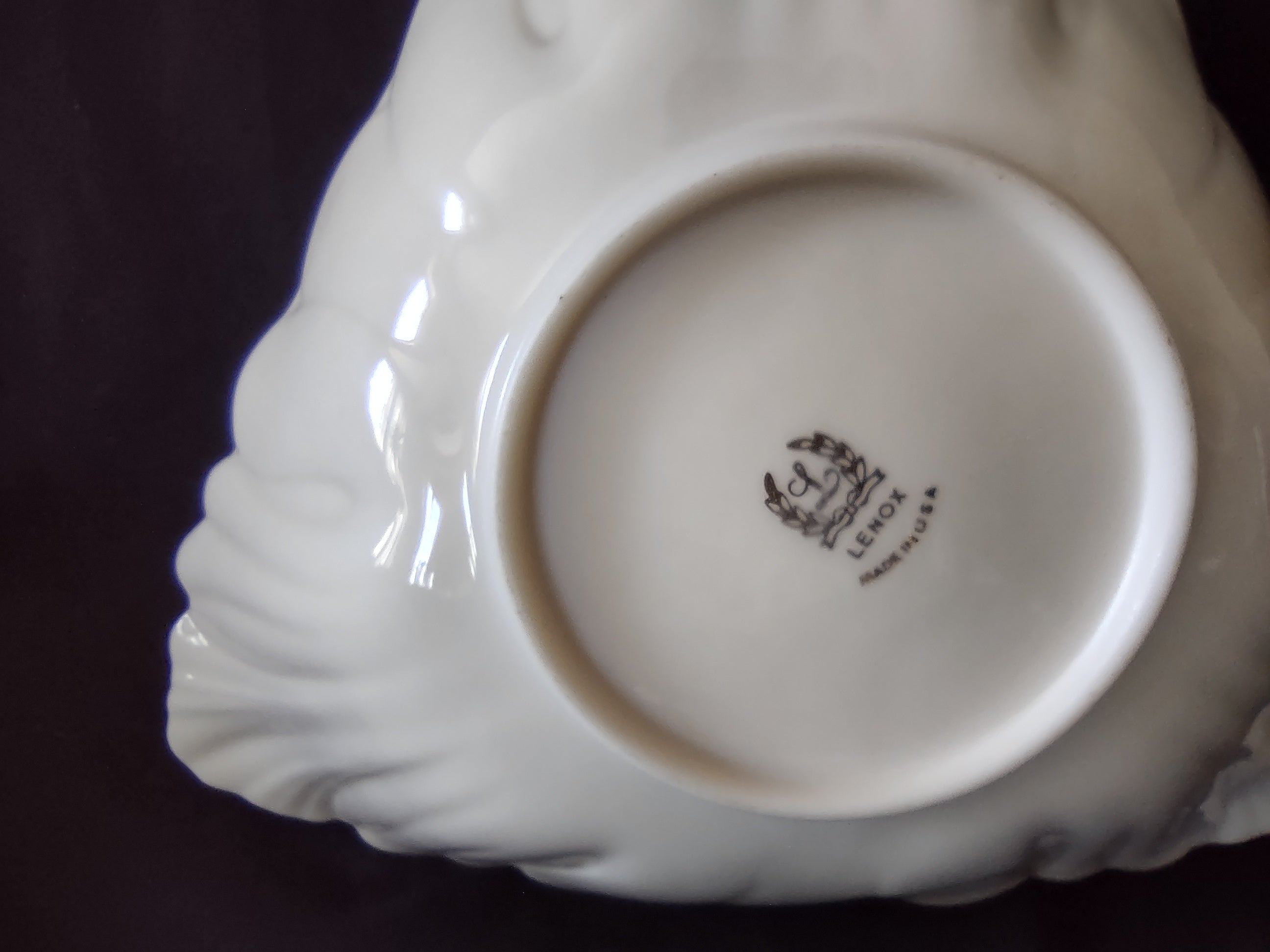 Vintage Lenox Serving Bowl Triangle (lot 1984)