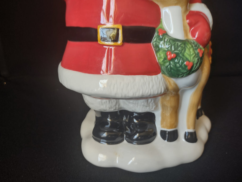 Christmas Santa Rudolph Teapot Lenox (lot 1568)