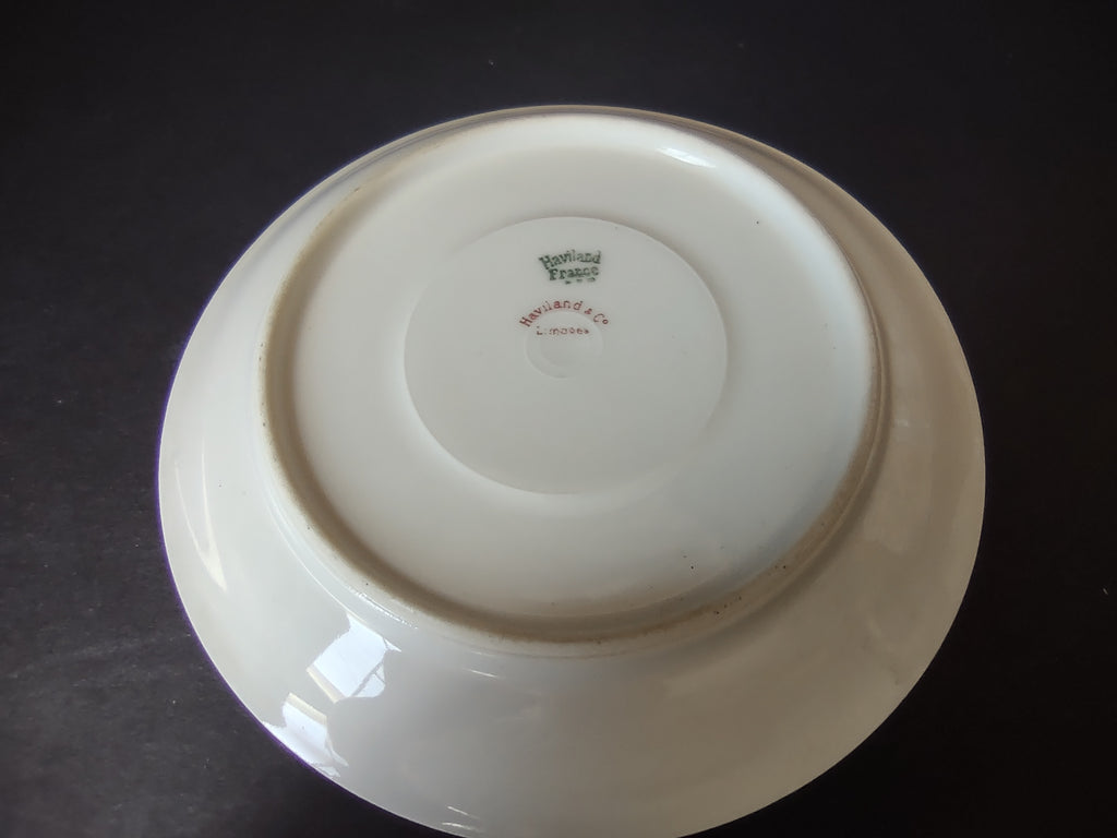 Haviland Limoges Saucer Brown Yellow Design (lot 1054)