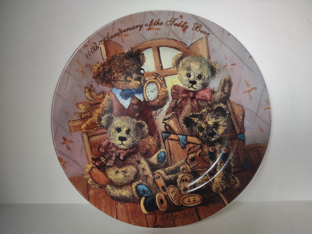 Vintage Wall Plate 100th Anniversary of the Teddy Bear (lot 2788c)