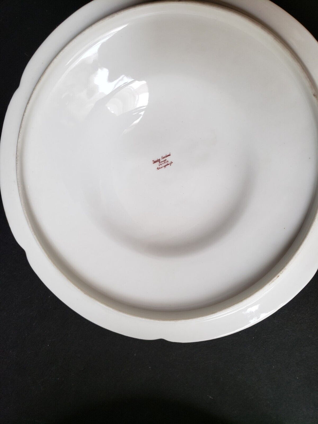 Haviland Limoges France Round Tureen Gold Trim Pink Blue Forget Me Not (lot 572)