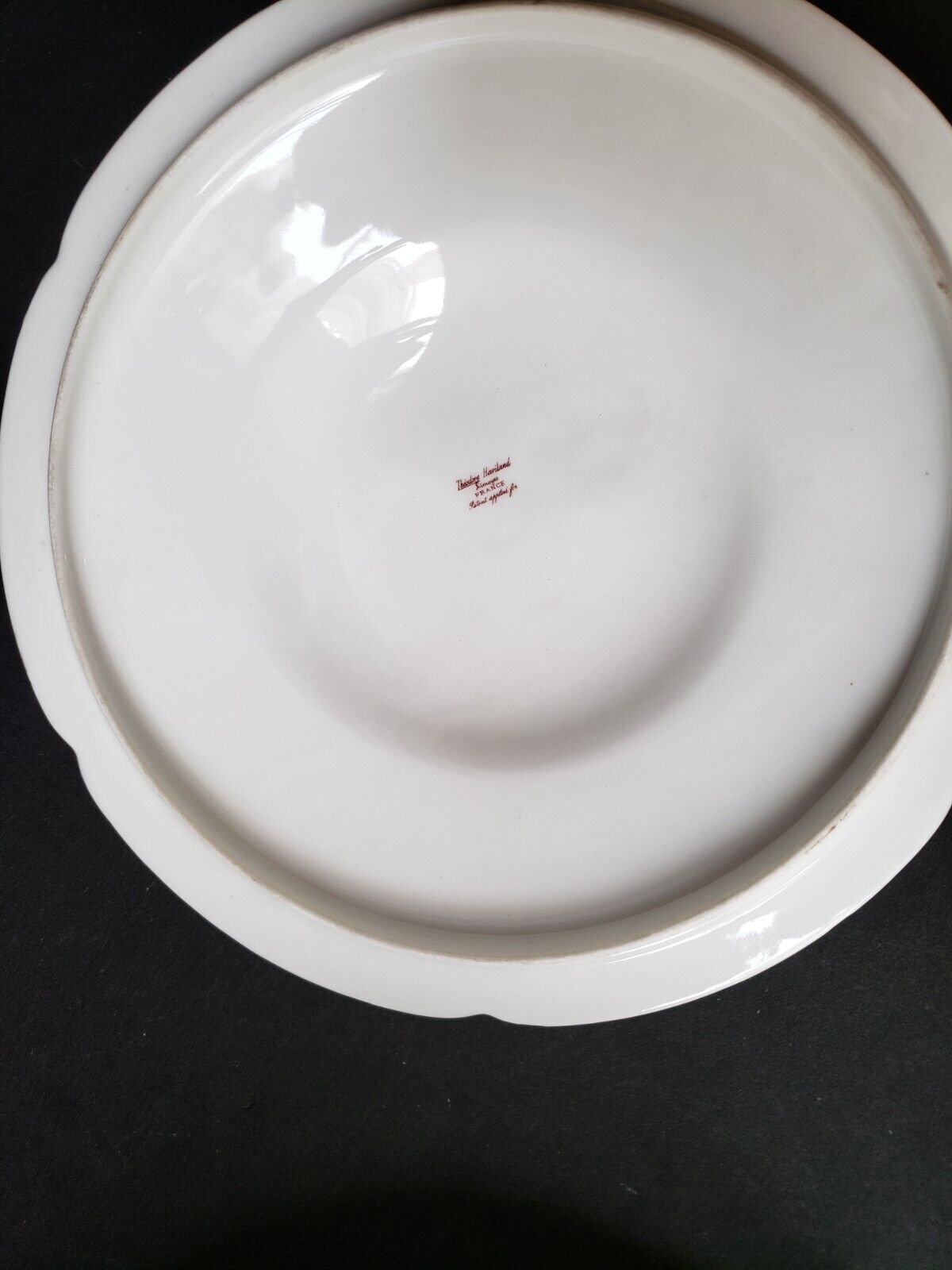 Haviland Limoges France Round Tureen Gold Trim Pink Blue Forget Me Not (lot 572)