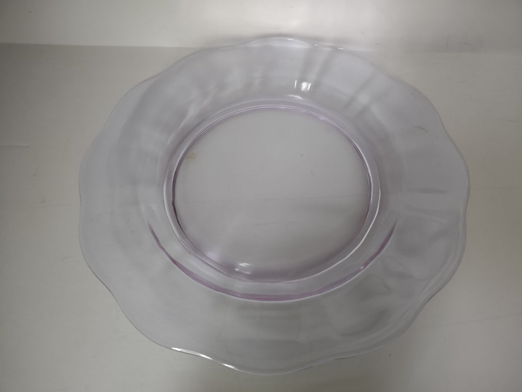 Fostoria Wisteria Purple Lafayette Glass Bread Plate 6-1/4" Neodymium (lot 2732)