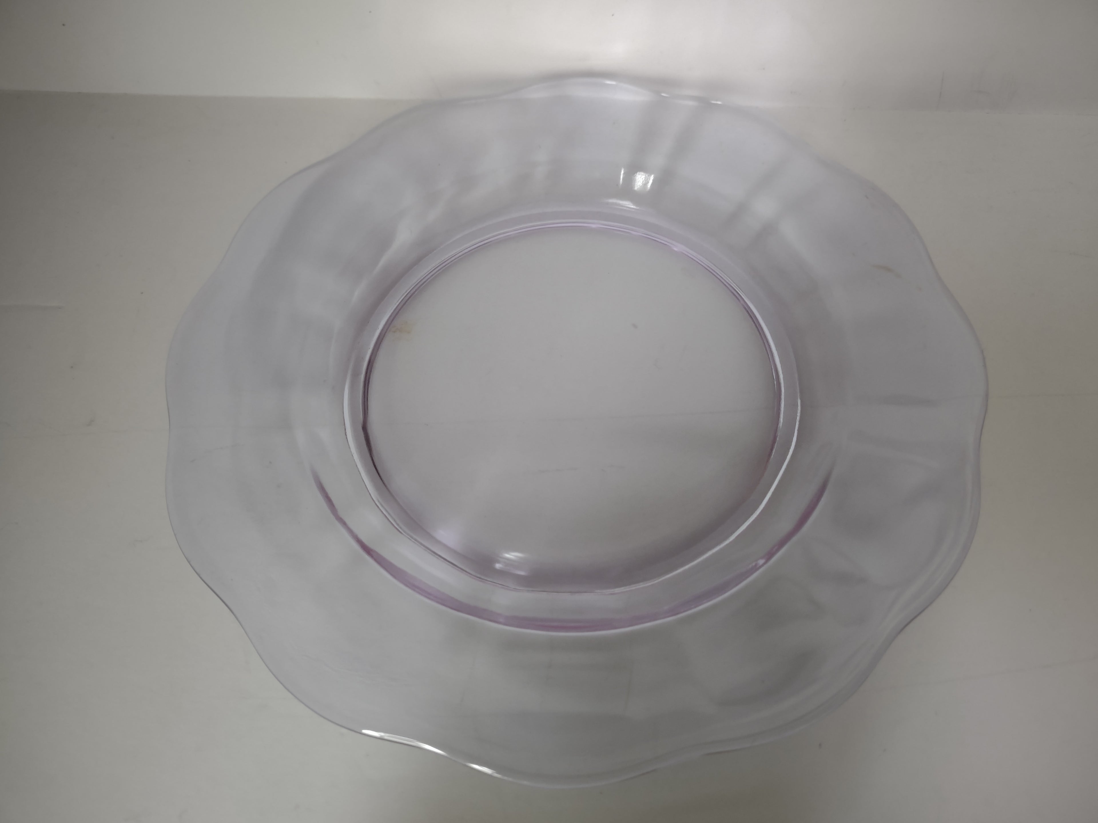 Fostoria Wisteria Purple Lafayette Glass Bread Plate 6-1/4" Neodymium (lot 2732)