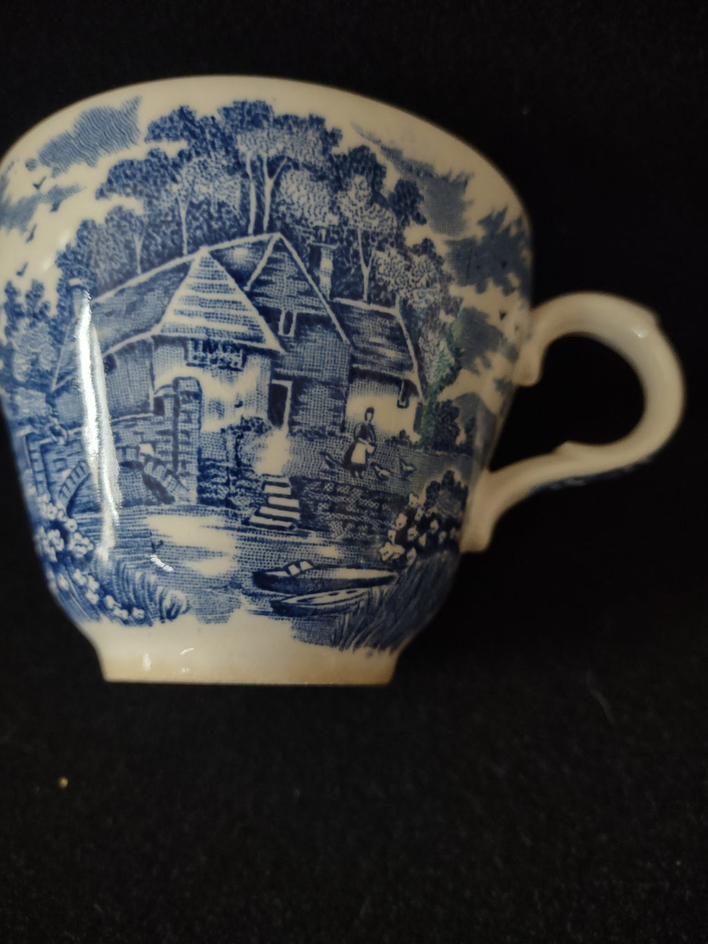 Vintage Salem Ironstone Teacup English Village Olde Staffordshire (Lot 5571)