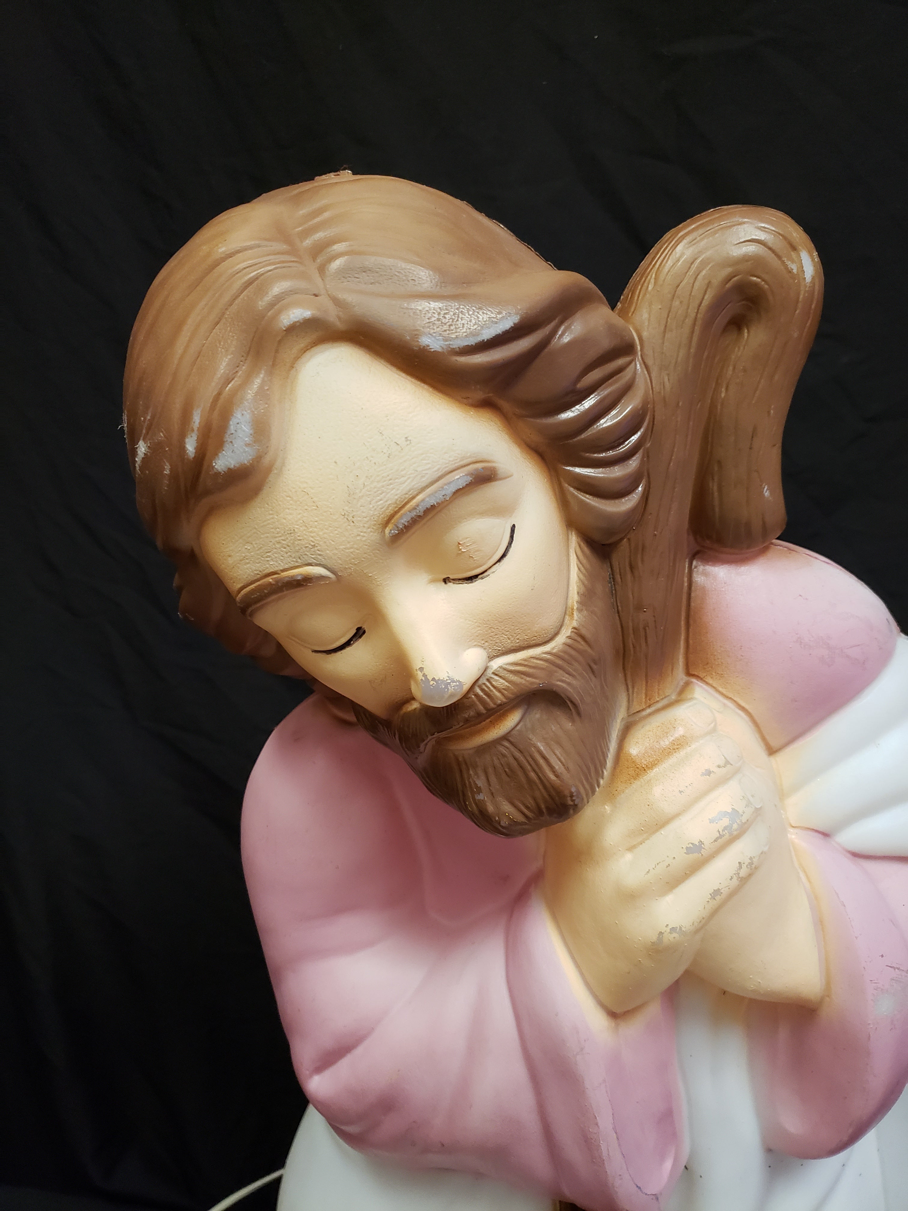 Vintage Christmas Nativity Outdoor Joseph Blow Mold 27"(lot 2251)