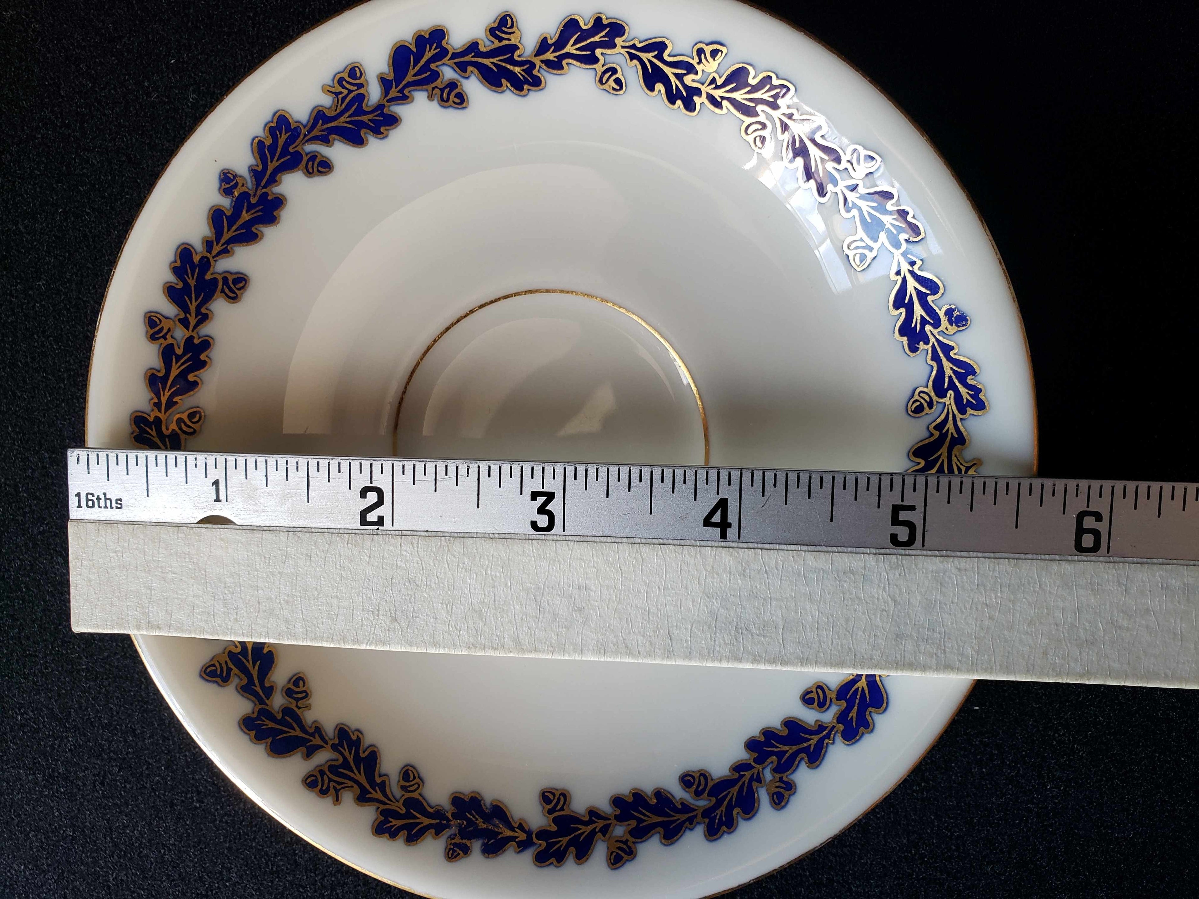 Vintage Lenox Blue Leaf Saucer ONLY (lot 1966)