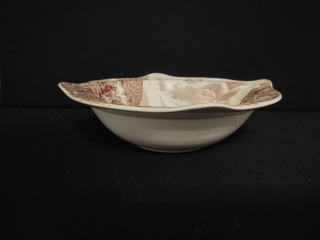 Vintage Johnson Bros Olde English Countryside Serving Bowl Brown (lot 5527)