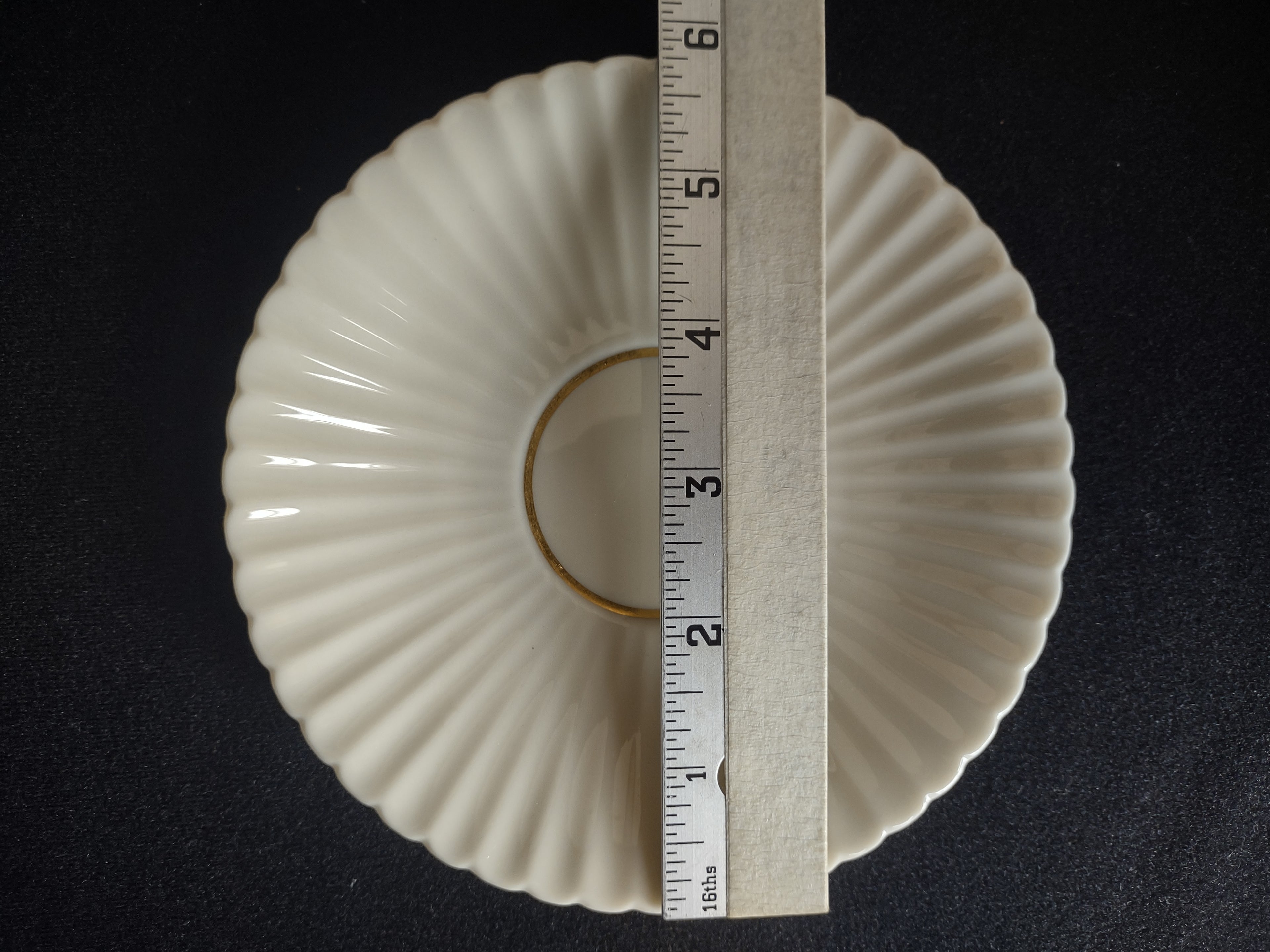 Vintage Lenox Cream Gold Trim Saucer ONLY (lot 1876)