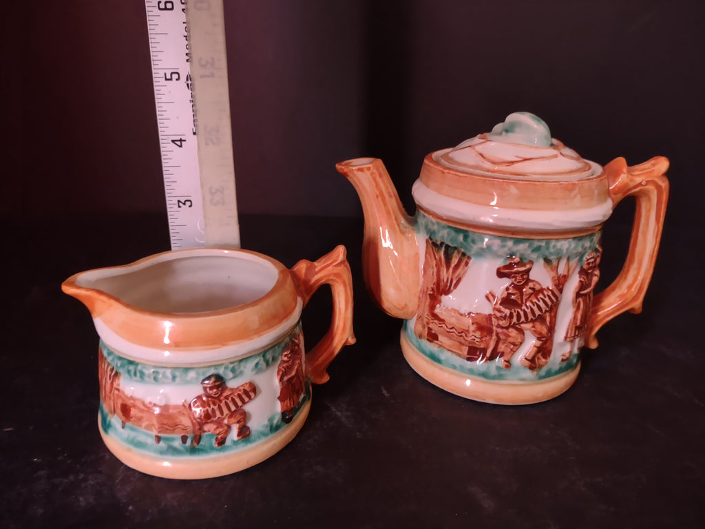 Vintage Ceramic Teapot Creamer Made in Japan Pioneer (lot 3476)