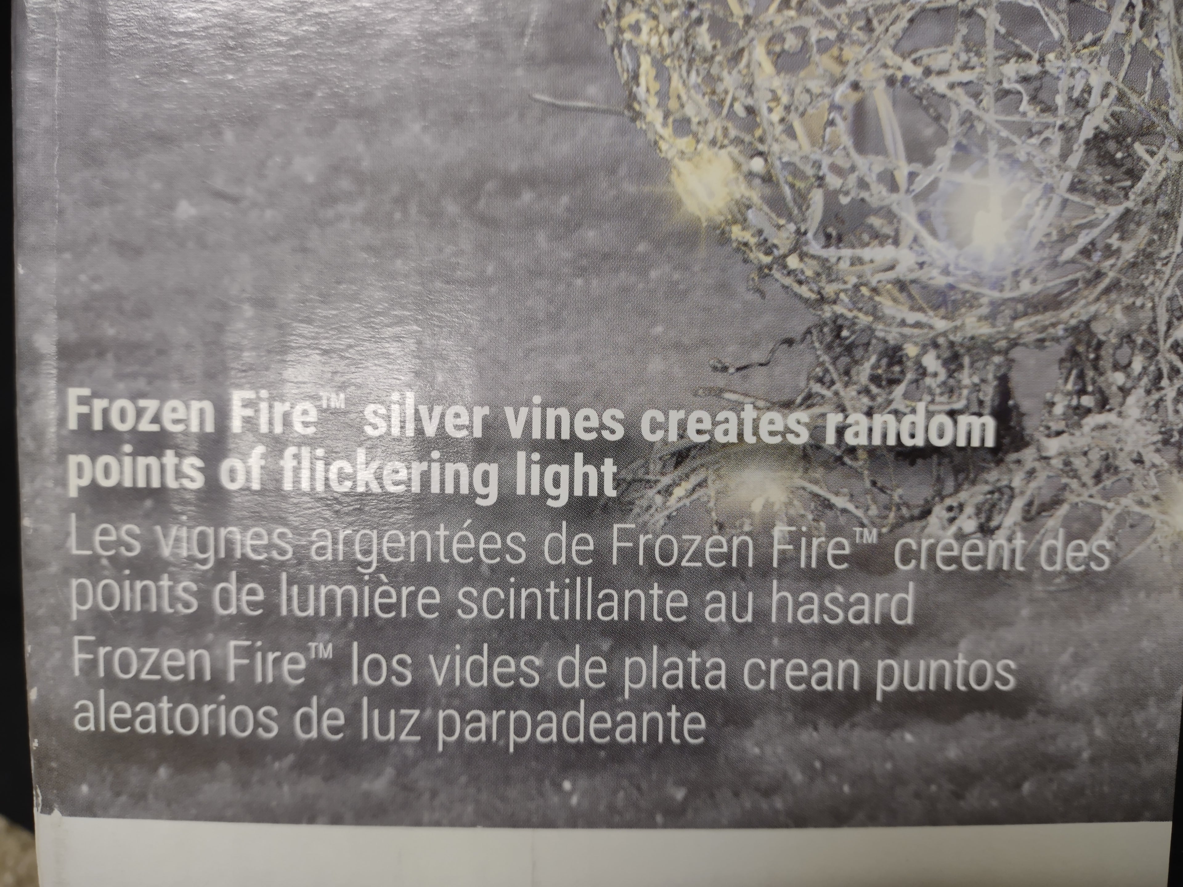 Christmas Penguin Frozen Fire Silver Vines 23" Yard Decor (lot 1319)