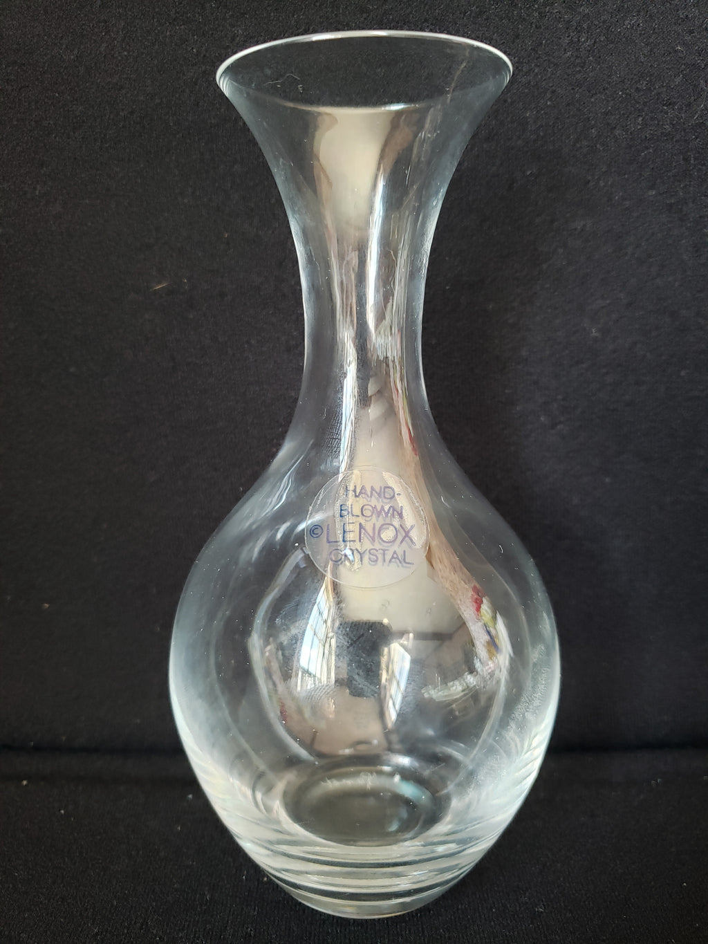 Vintage Crystal Vase Lenox Hand Blown 6-1/2" (lot 2051)