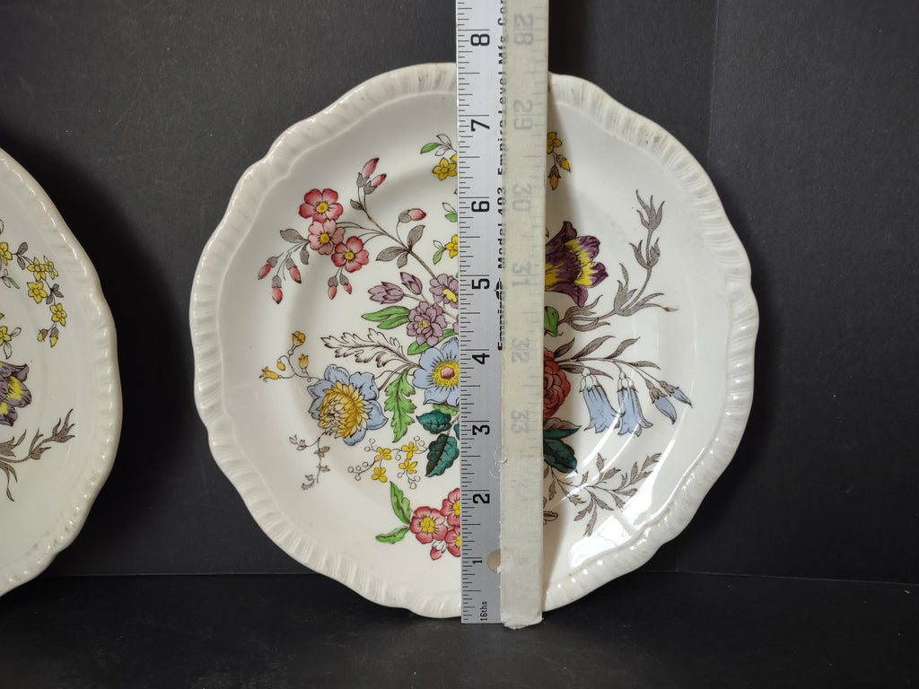 Vintage Spode English Countryside Romney Plate Ironstone x 2 (lot 5778)