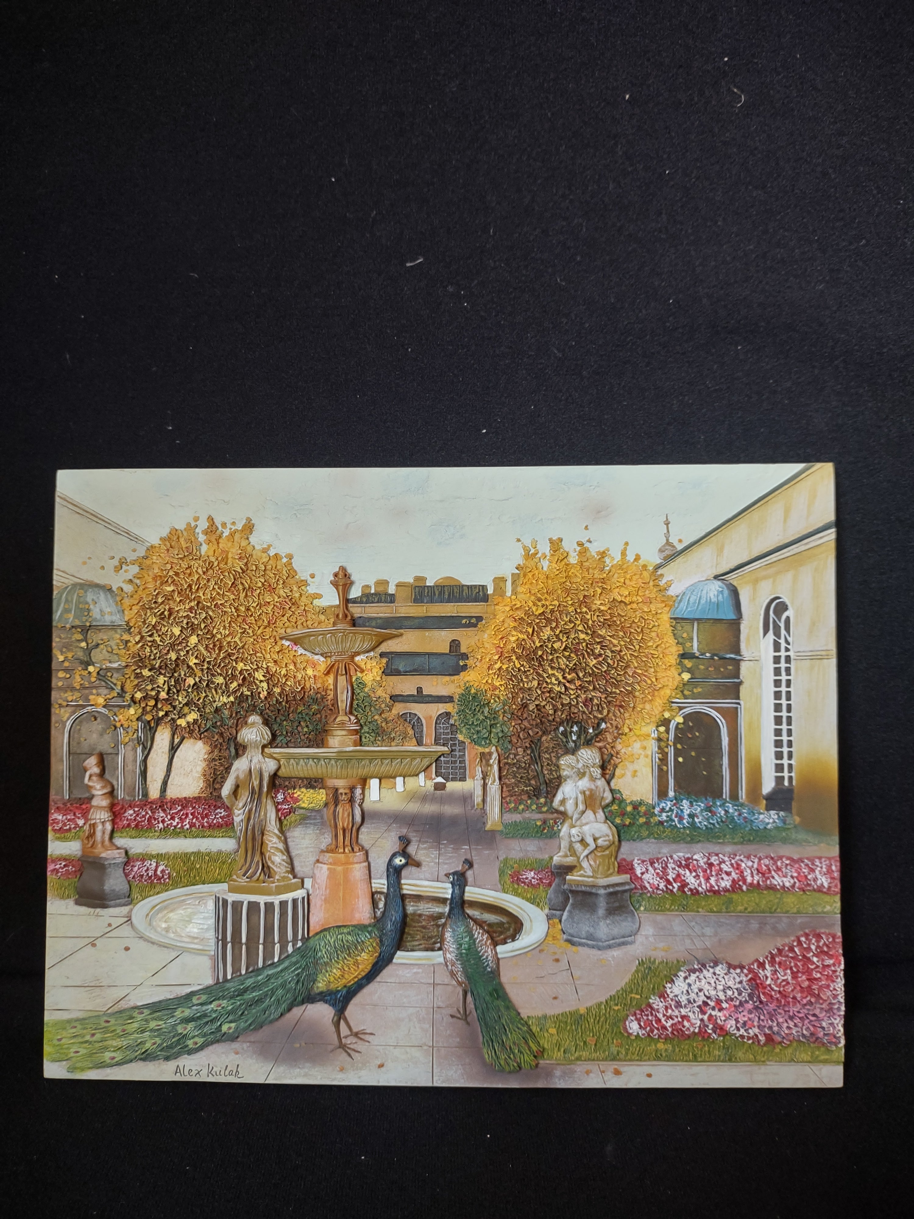 Room with a View Sculpted art Wall Display Hanging St. Petersburg (lot 2747c)