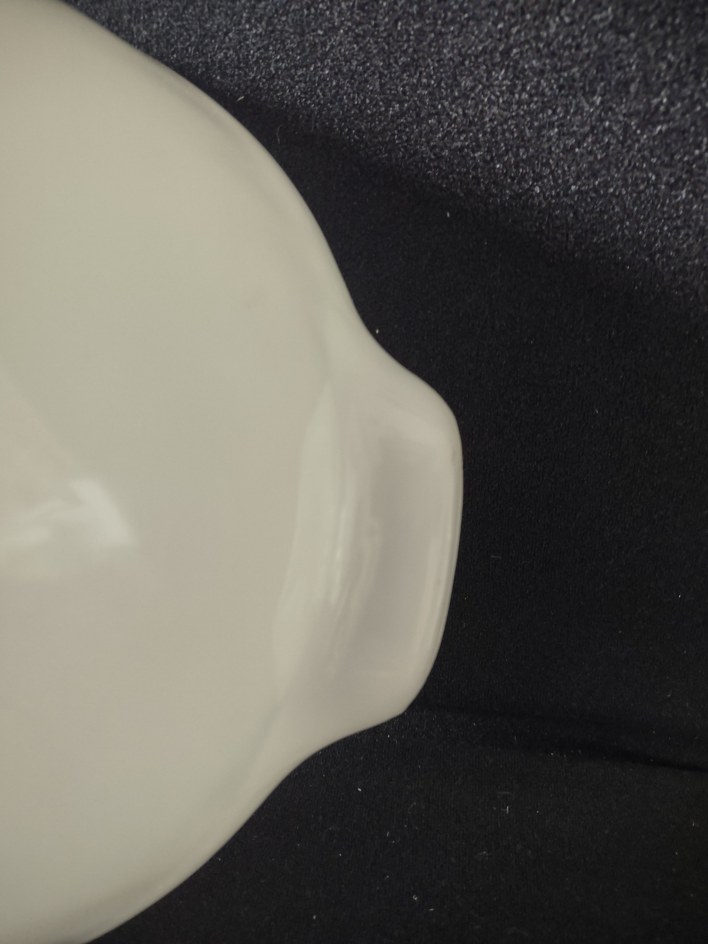 Vintage Fire King Milk Glass Casserole Dish Candle Glow Blue Gold (Lot 5126)