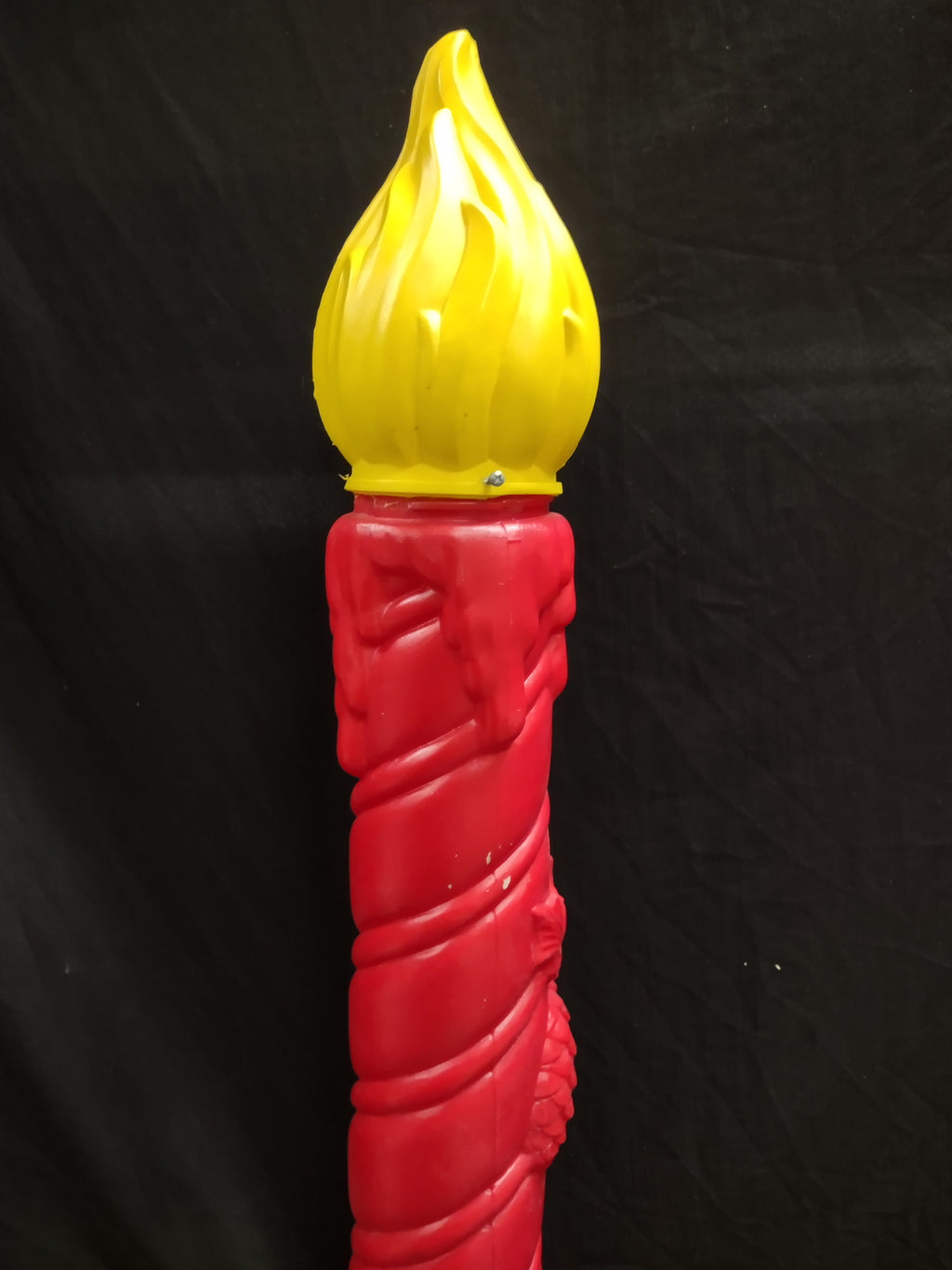 Vintage Christmas Blow Mold Candle 38" Pine Cones (lot 2330)
