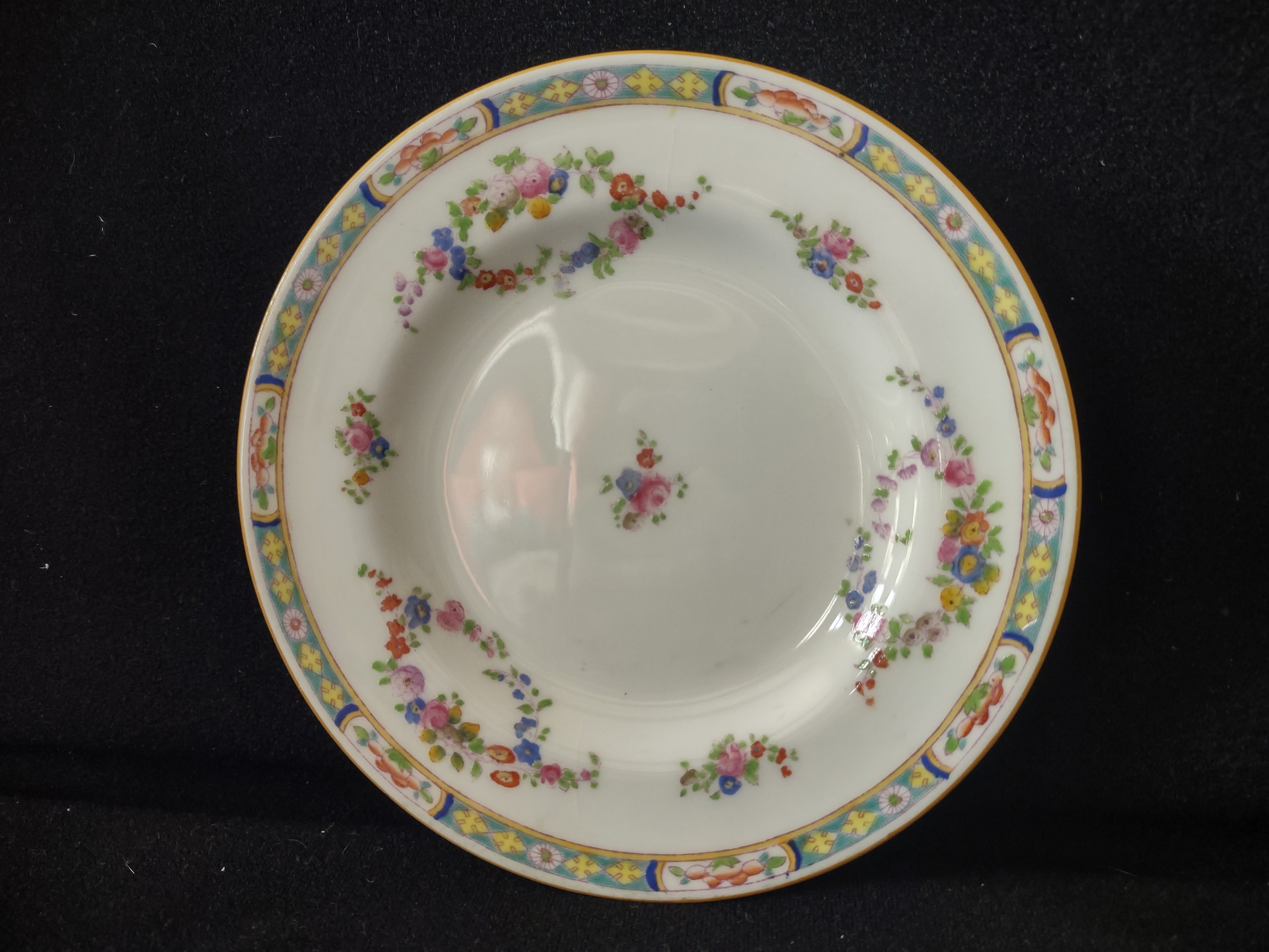 Vintage Minton Bread Butter Small Rose Garland Plate 6-1/4" (lot 5521)