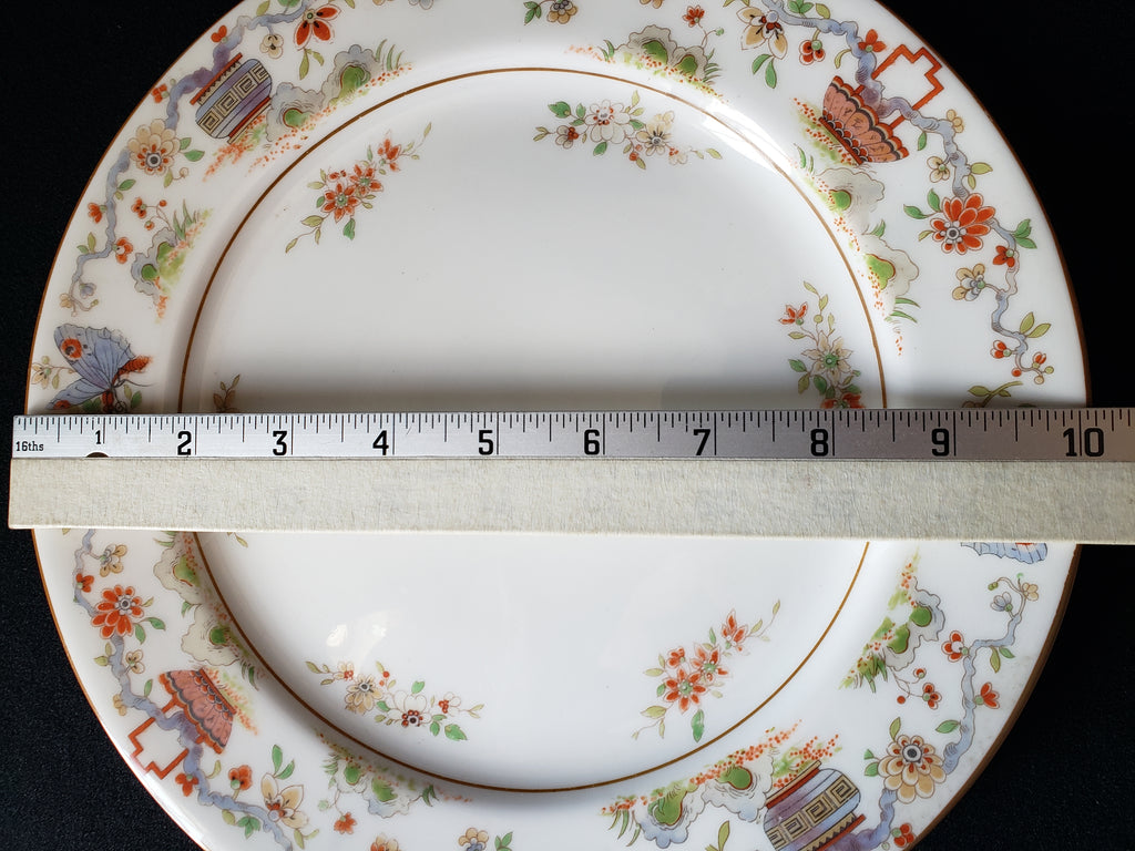 Vintage Royal Worcester Higgins Sieter Butterfly Dinner Plate 10" (lot 2126)