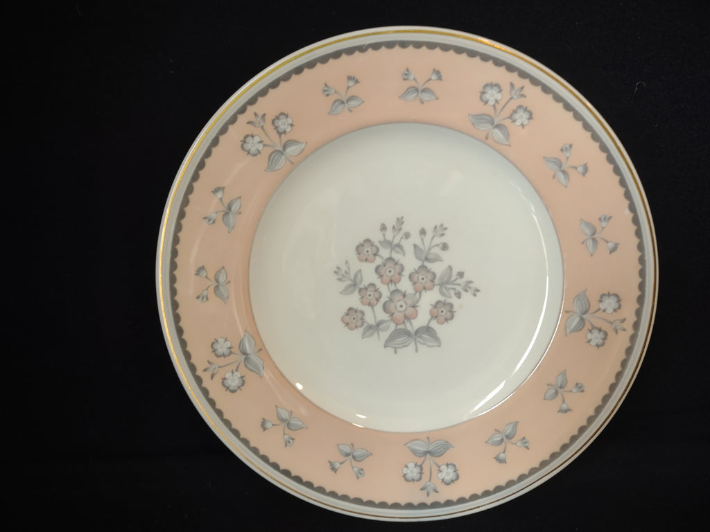 Wedgwood Pimpernel Pink Salad/Dessert Plate 8" Green Stamp (lot 2762)