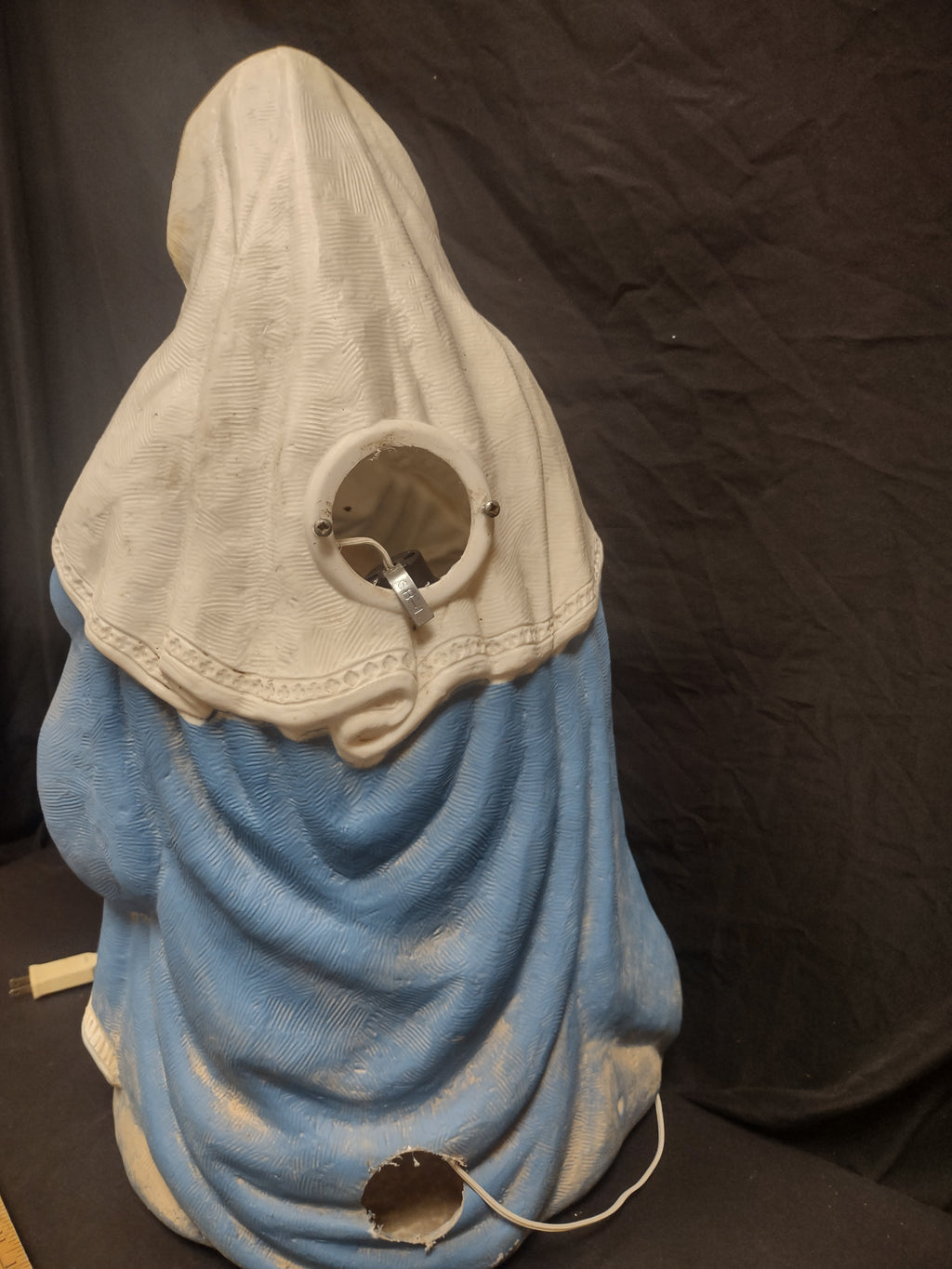 Vintage Blow Mold Christmas Nativity Mary with Baby 26" (lot 2272)