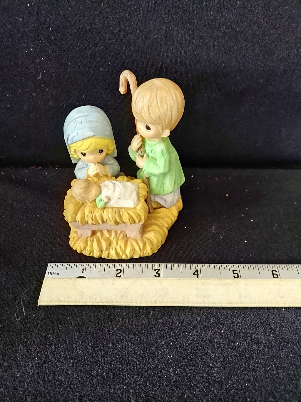 Vintage Precious Moments Nativity Set Barn Mary Joseph Jesus (Lot 3649)