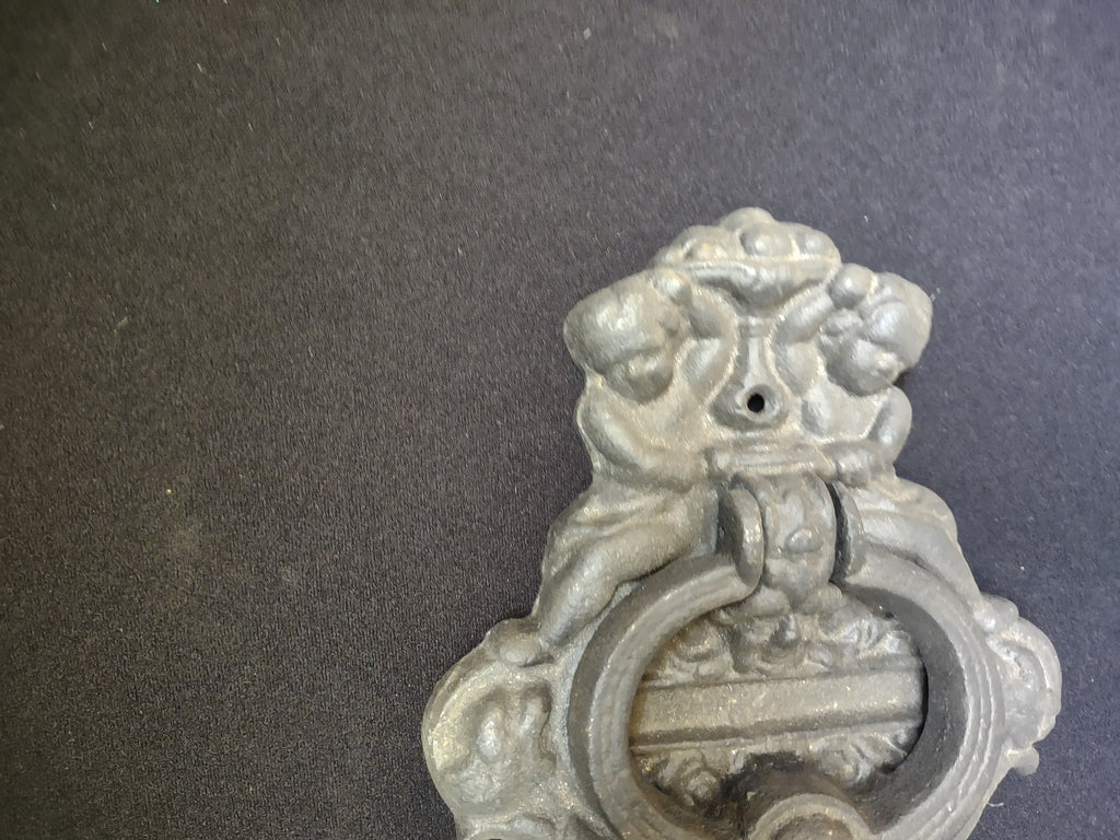 Cast Iron Door Knocker Black 10" x 7" (lot 1628)