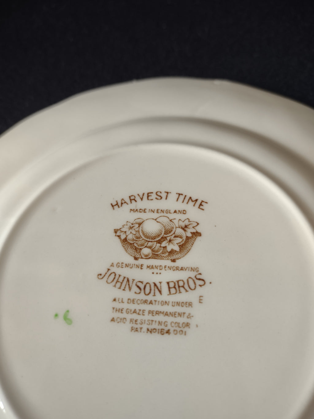 Vintage Johnson Brothers Bread Butter Plate Earthenware Harvest Time X6 (Lot5631
