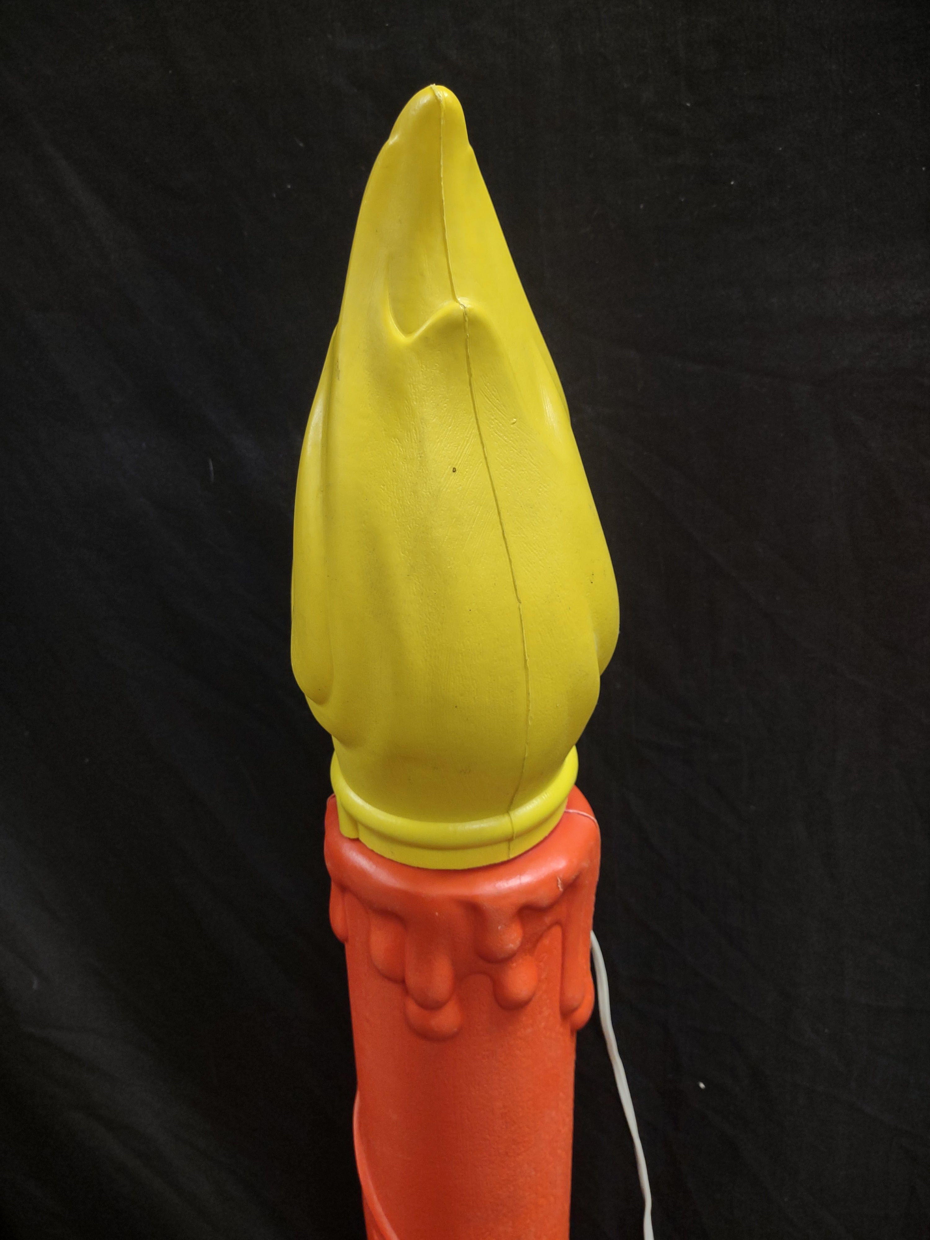 Vintage Christmas Blow Mold Candle Light Up 40" (lot 2325)
