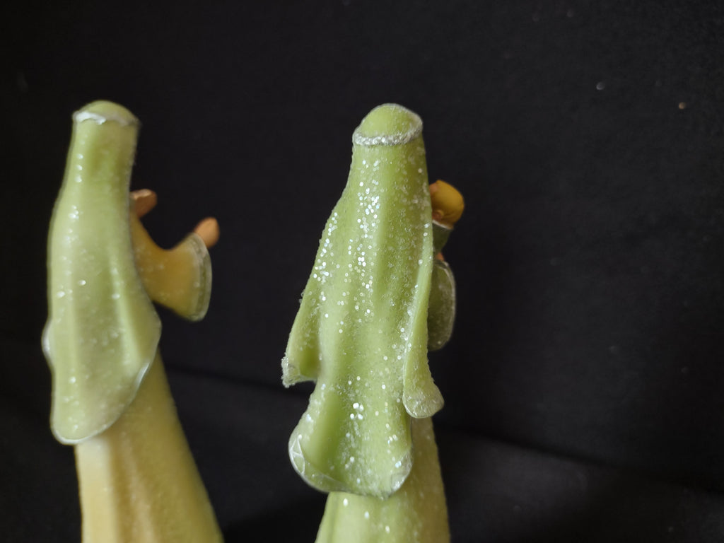Christmas Nativity Hawthorne Village Joseph Mary Baby Jesus Figurine (lot 2287)
