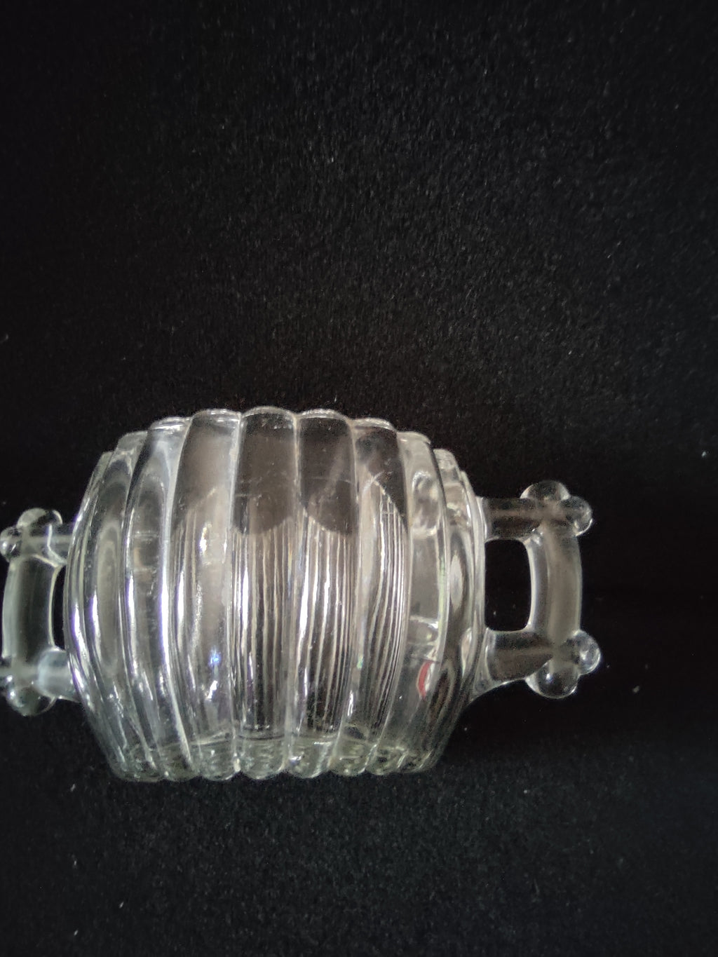 Depression Glass Sugar Bowl Creamer Relish Jar National Pattern Hobnail (Lot5308