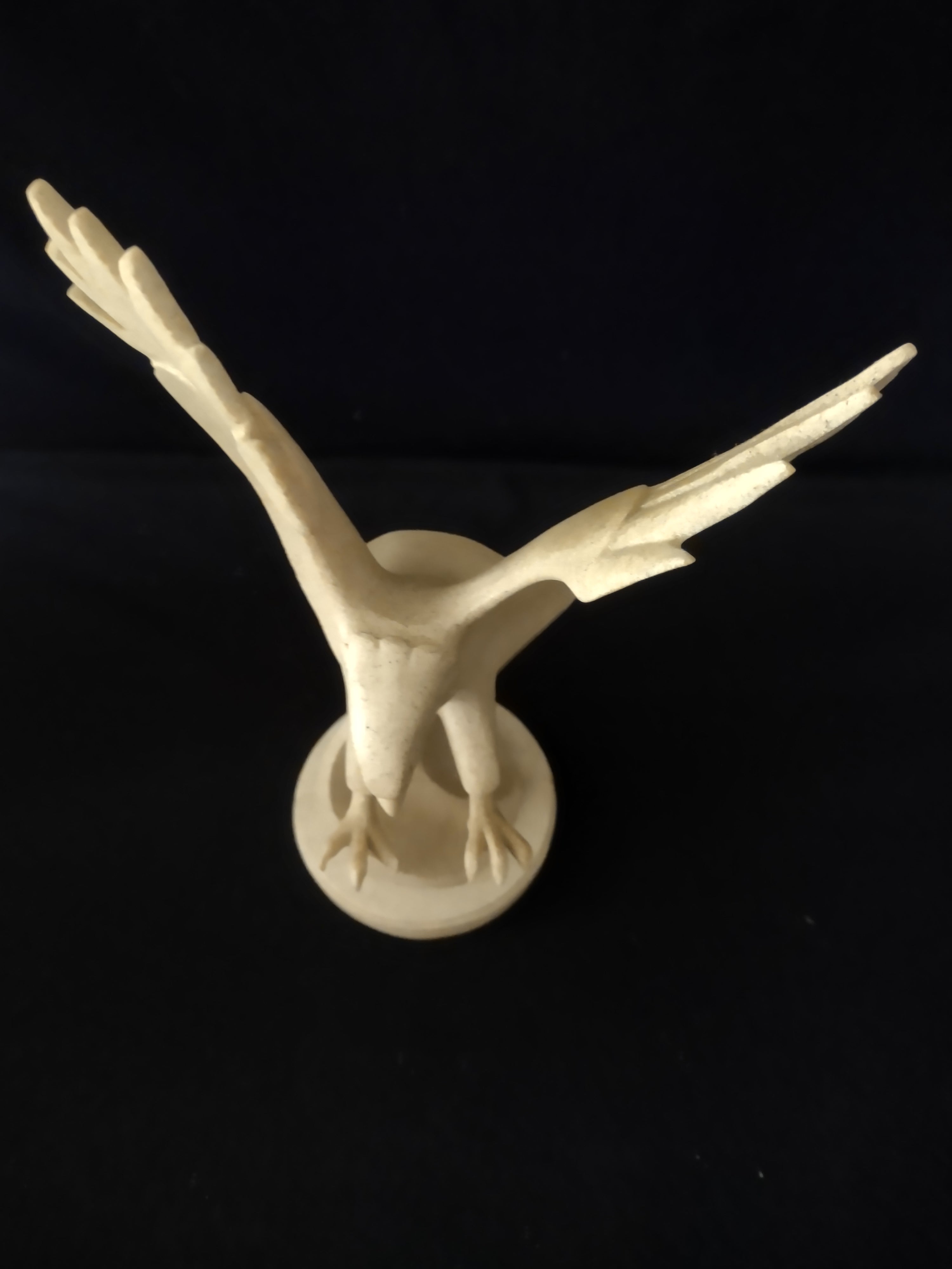 Herco Alabaster Winged Eagle 11" Statue (Lot 3261)
