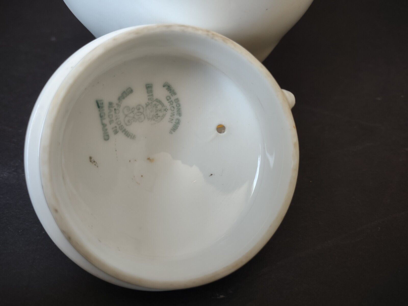 Fine Bone China Crown England Staffordshire Coffee Pot (lot 353) IMPERFECT