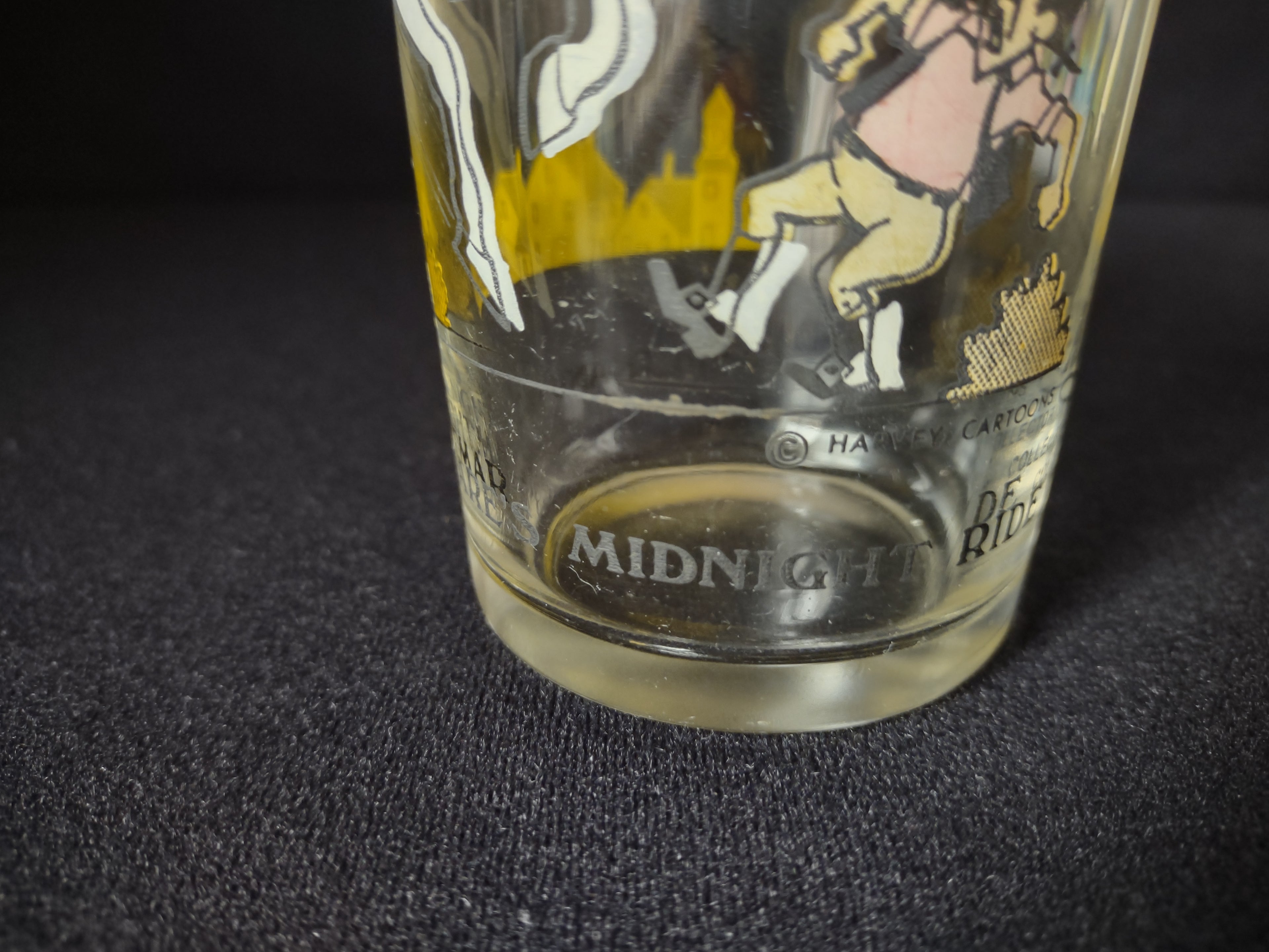 Drinking Glass Casper and Nightmare's Midnight Ride Arbys (lot 1540)