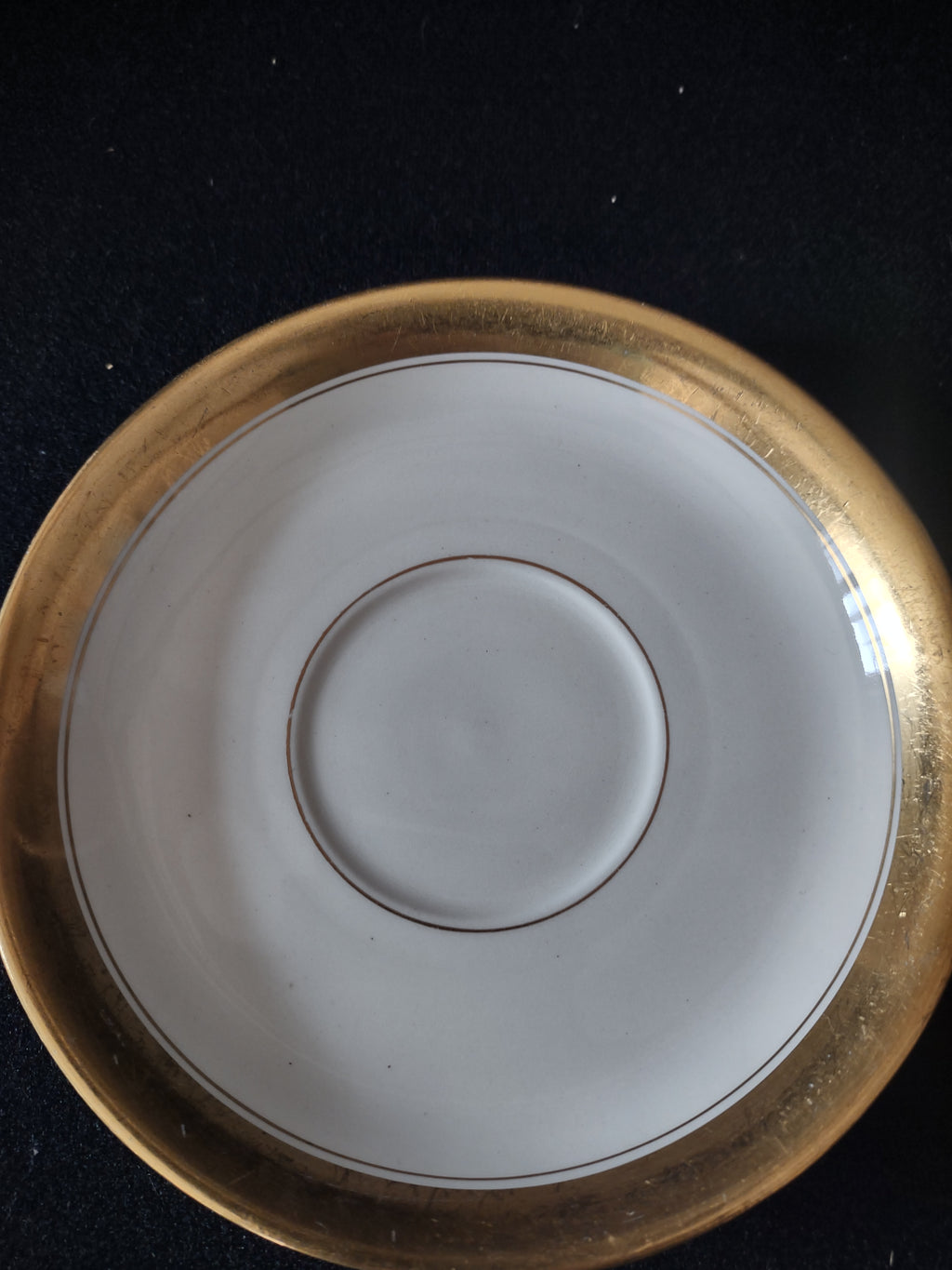 Vintage Johnson Brothers Saucer Pareek Gold Rimmed (Lot 5547)