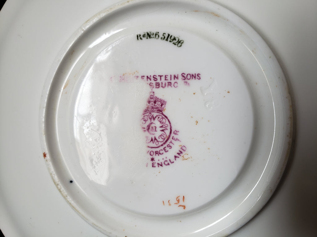Vintage Royal Worcester Reizenstein Sons Saucer ONLY 5-3/4" (lot 2088)