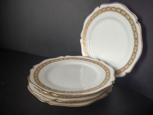 lot 769 Wm. Guerin for M. Green Gold Trim 4 x Dessert Plate