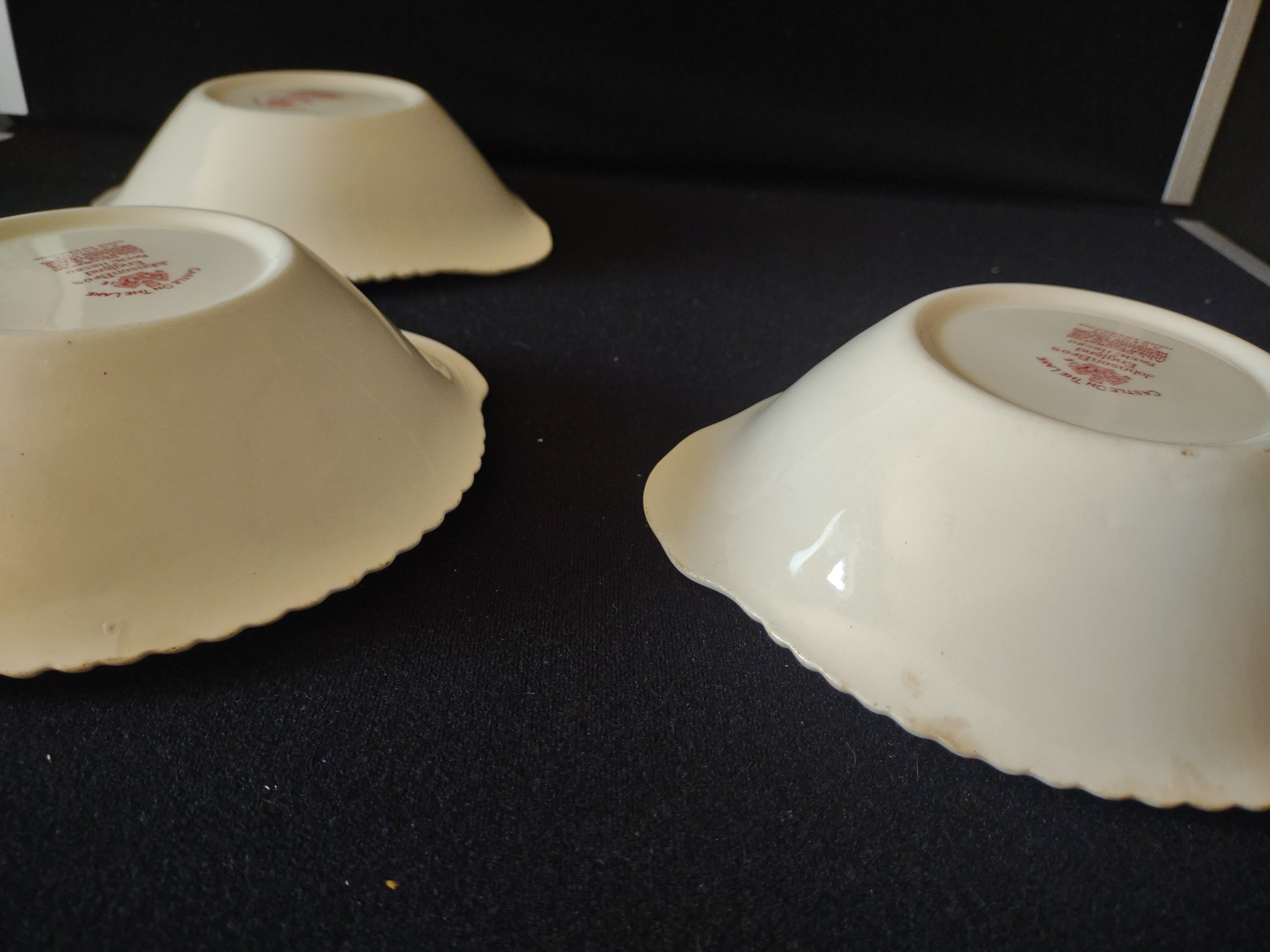 Vintage Castle On Lake Johnson Serving Cereal Bowl English Countryside (lot 5705