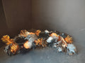 Halloween Black Orange Centerpiece Sandra Lee Candleholder 20" (lot 2996j)