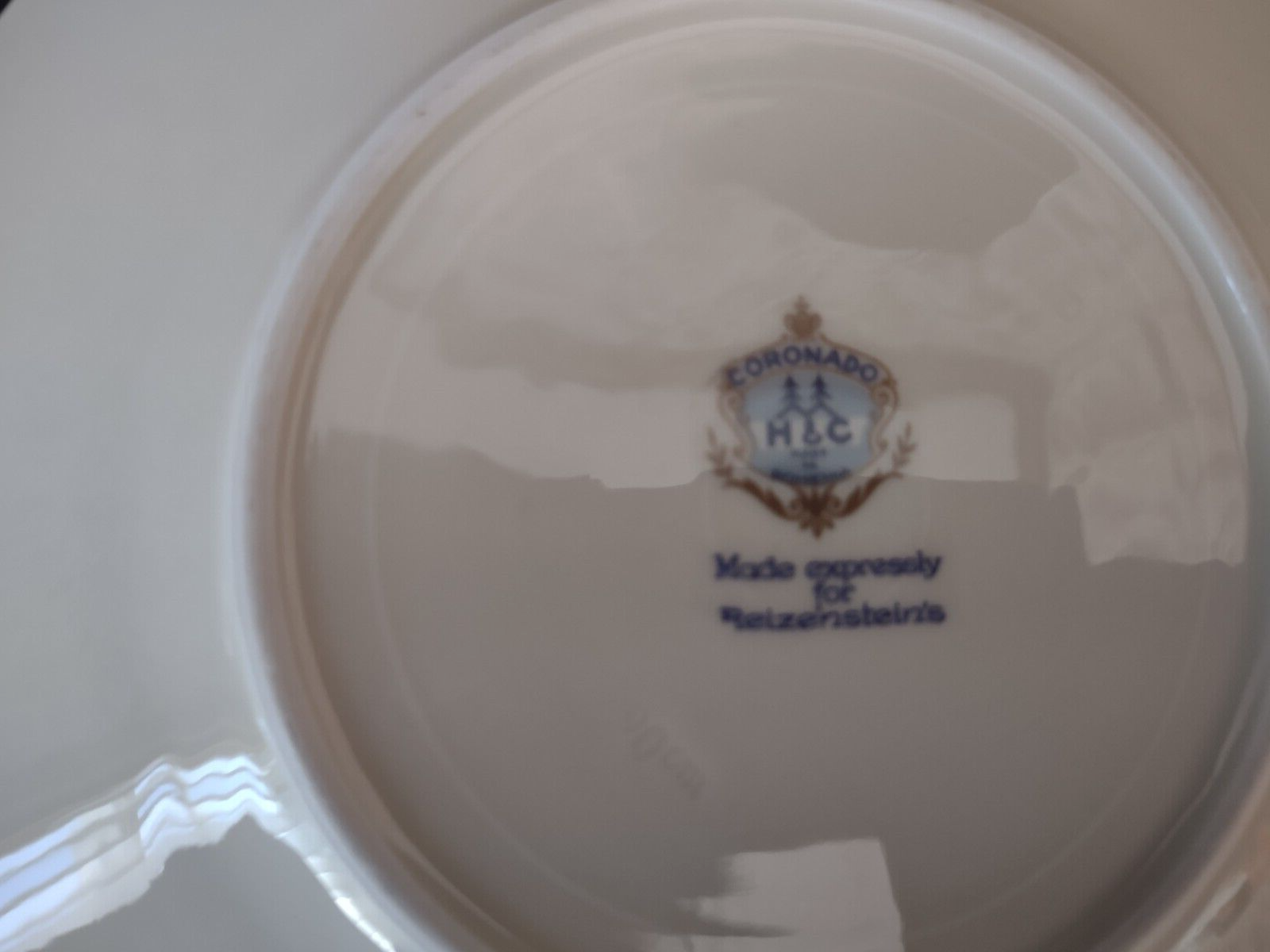 Czechoslovakia Bohemia Coronado Set of Dinner & Salad Plate Gold Flower (lot 440