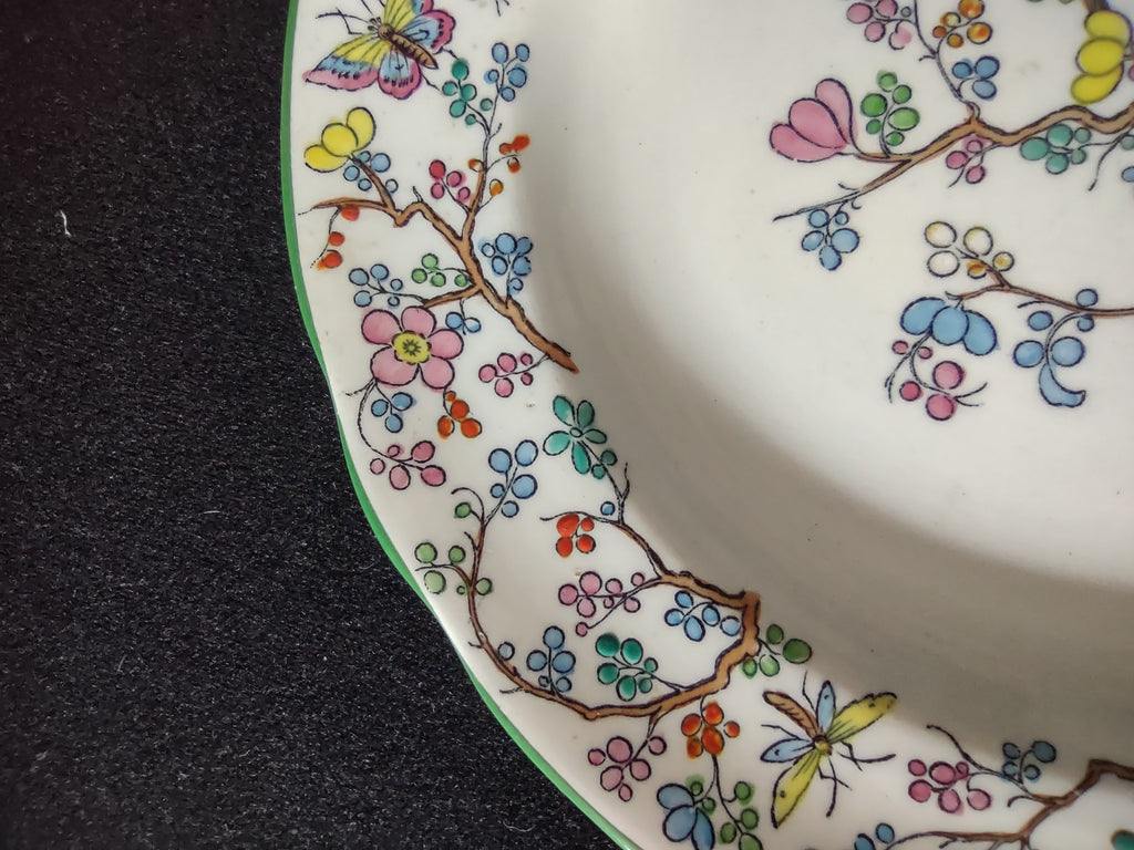 Vintage Copeland Late Spode Dessert Plate Shanghai Floral Bone China (Lot 5813)