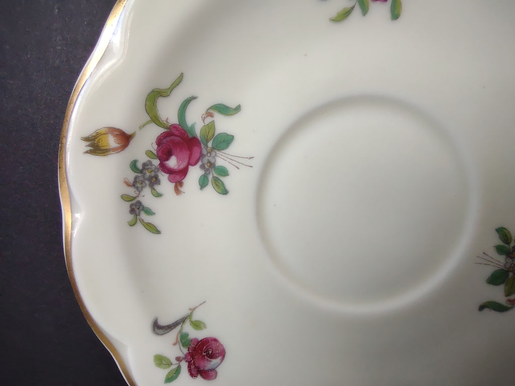 Haviland Limoges Saucer ONLY Peony Flower Cream Color (lot 928)
